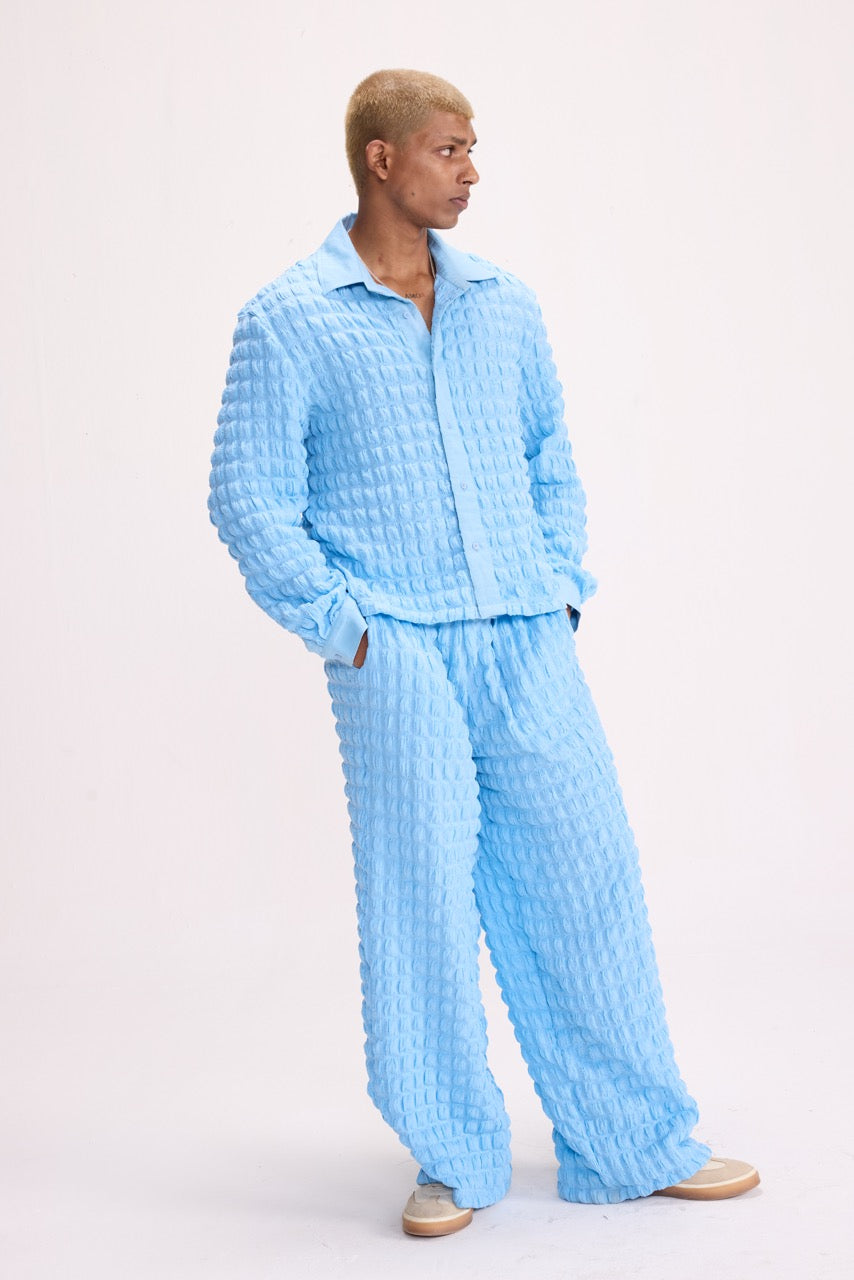 PURE CHAOS – Sky Stretch Waffle Shirt