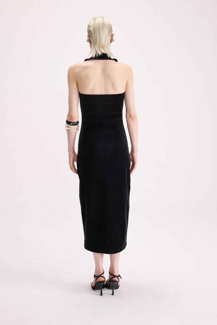 SLIT HAPPENS - ZIPPED SLIT DRESS