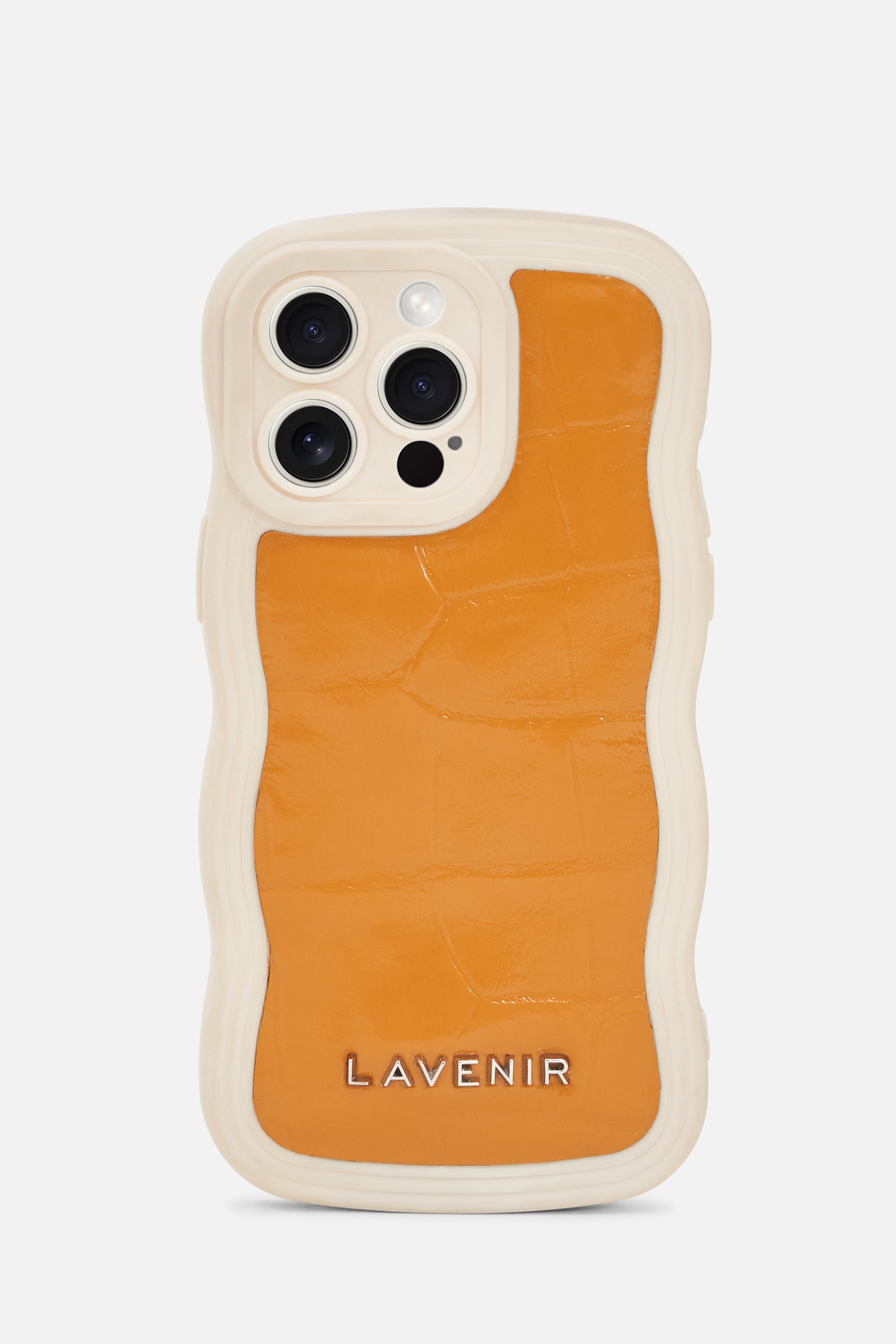 iPhone Curvy Case- Puffy Croco Yellow
