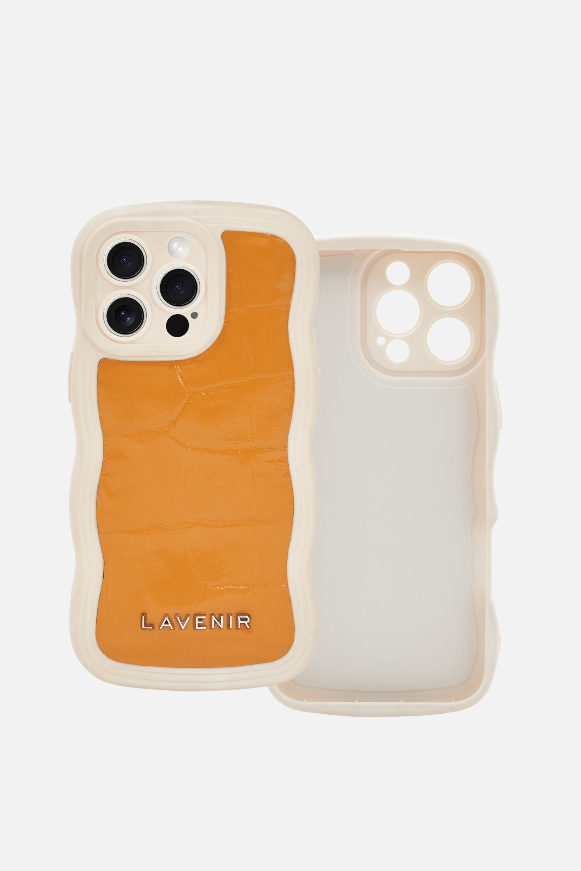 iPhone Curvy Case- Puffy Croco Yellow