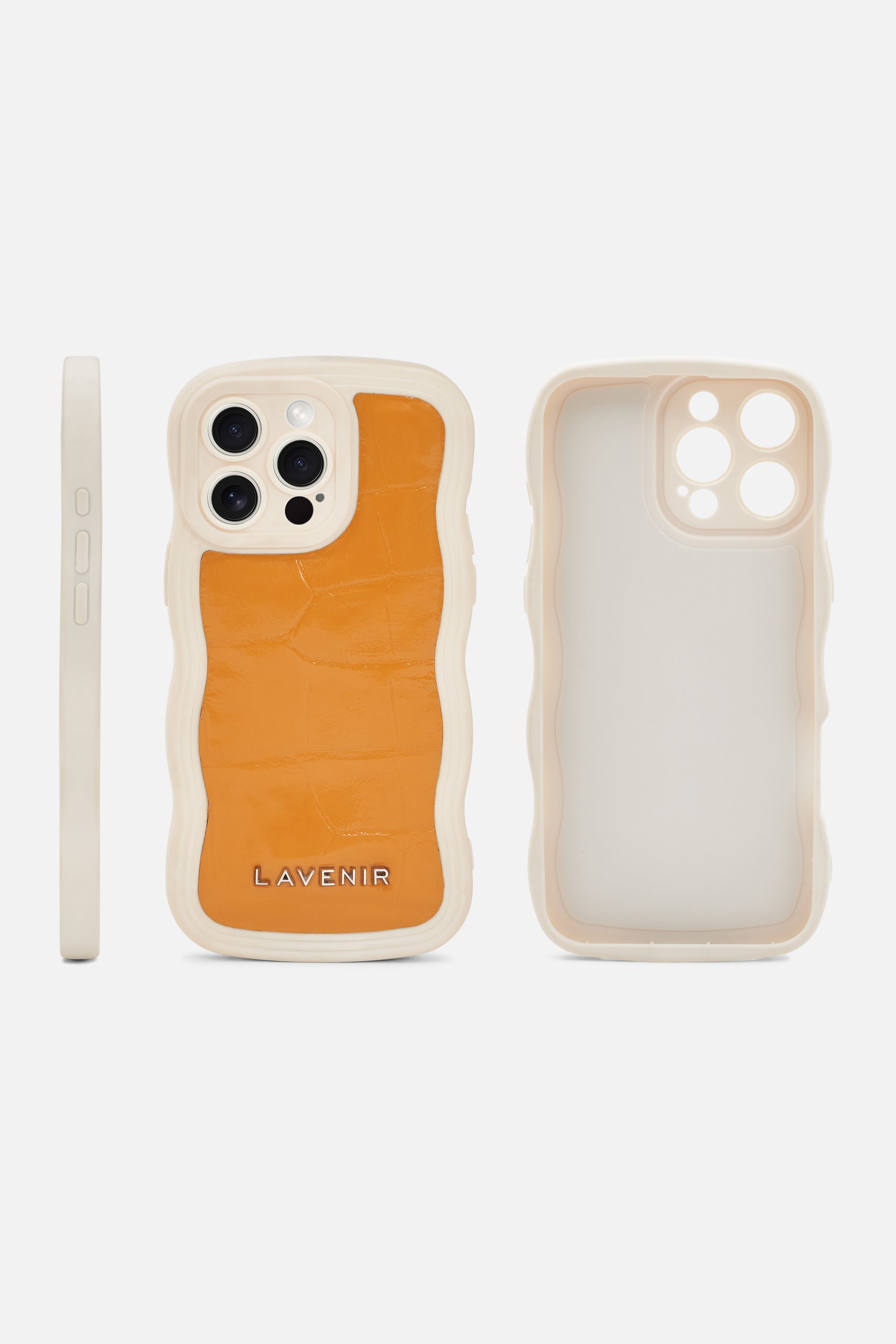 iPhone Curvy Case- Puffy Croco Yellow