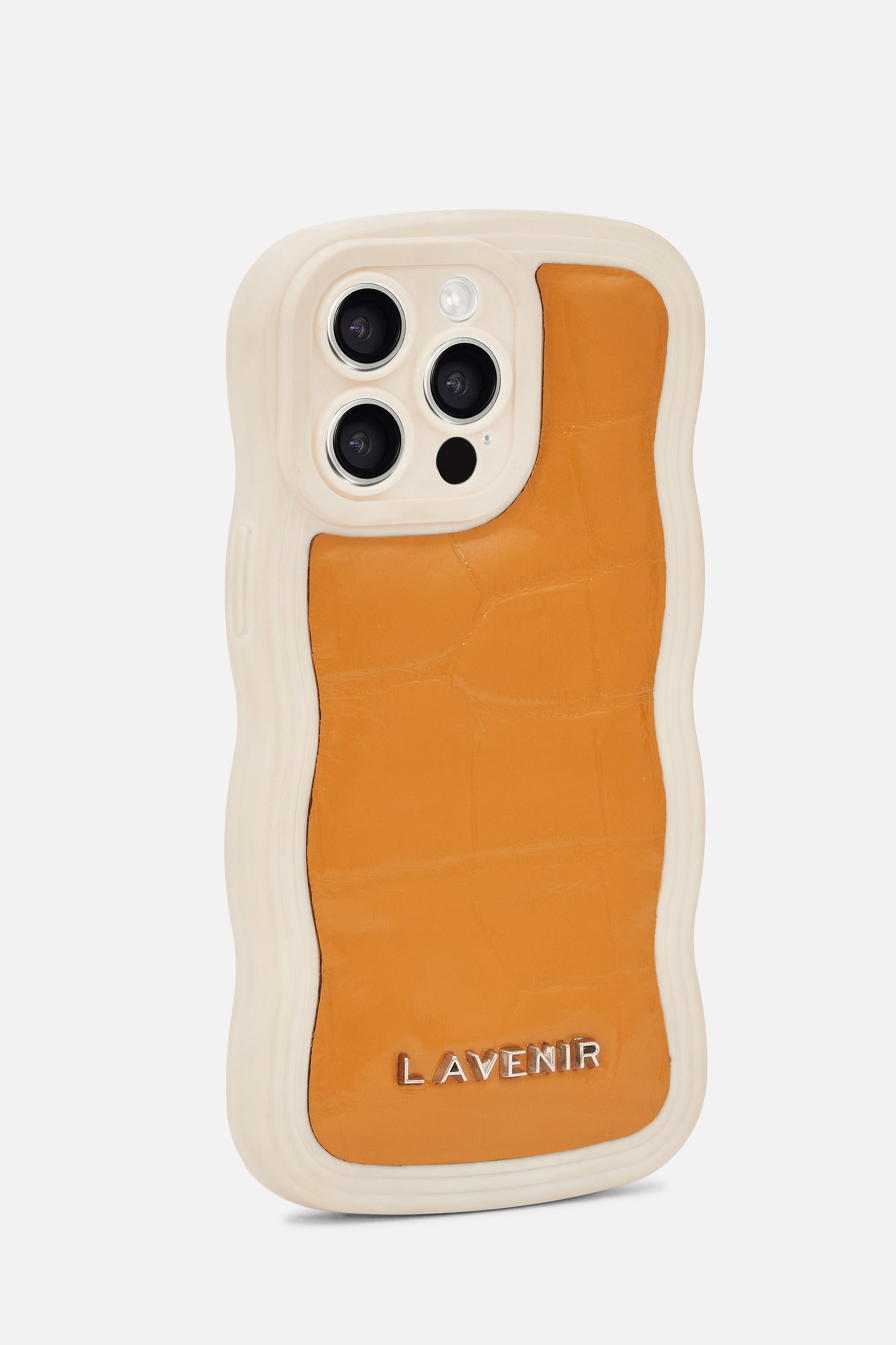 iPhone Curvy Case- Puffy Croco Yellow