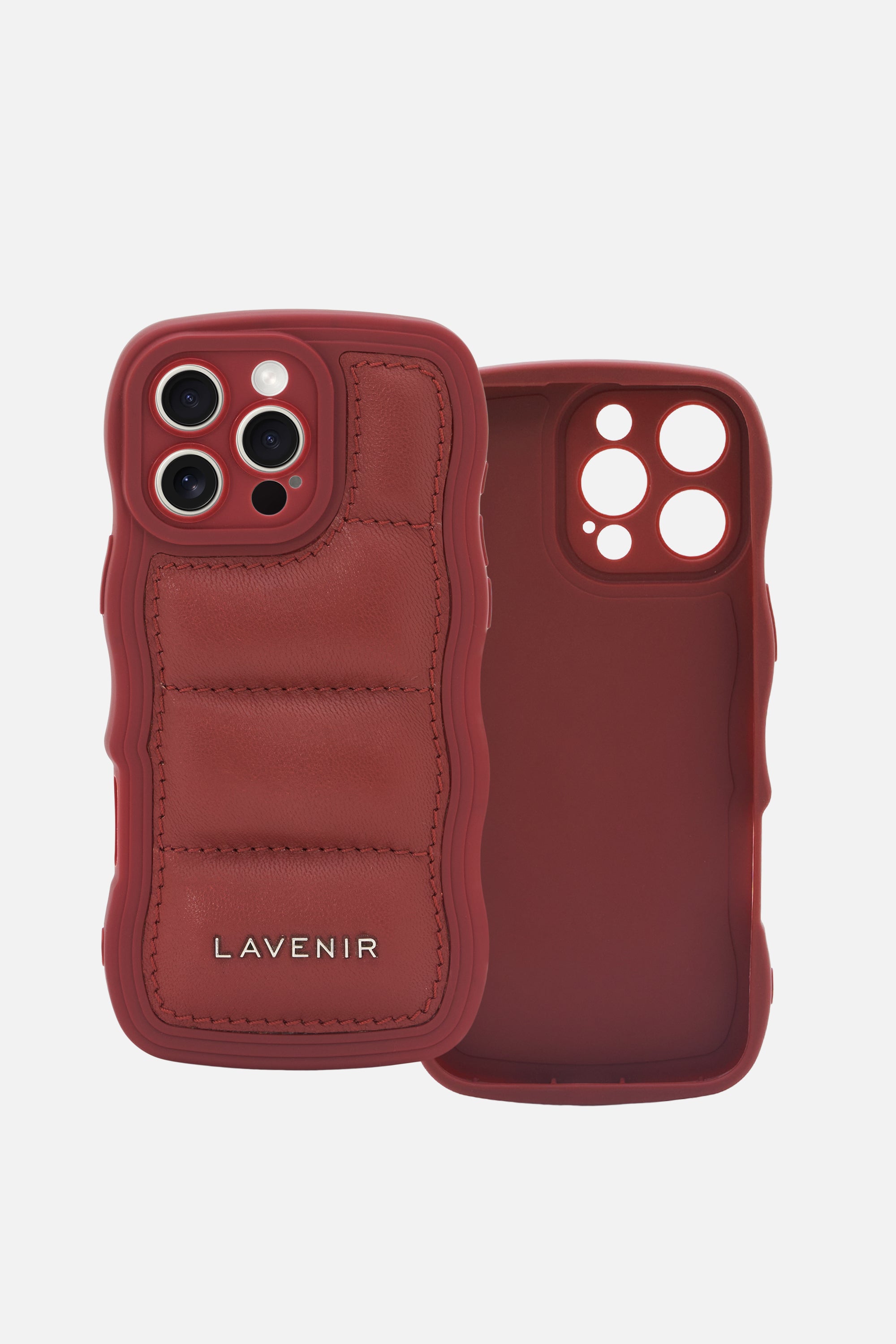iPhone Curvy Case-Puffy Brick Red