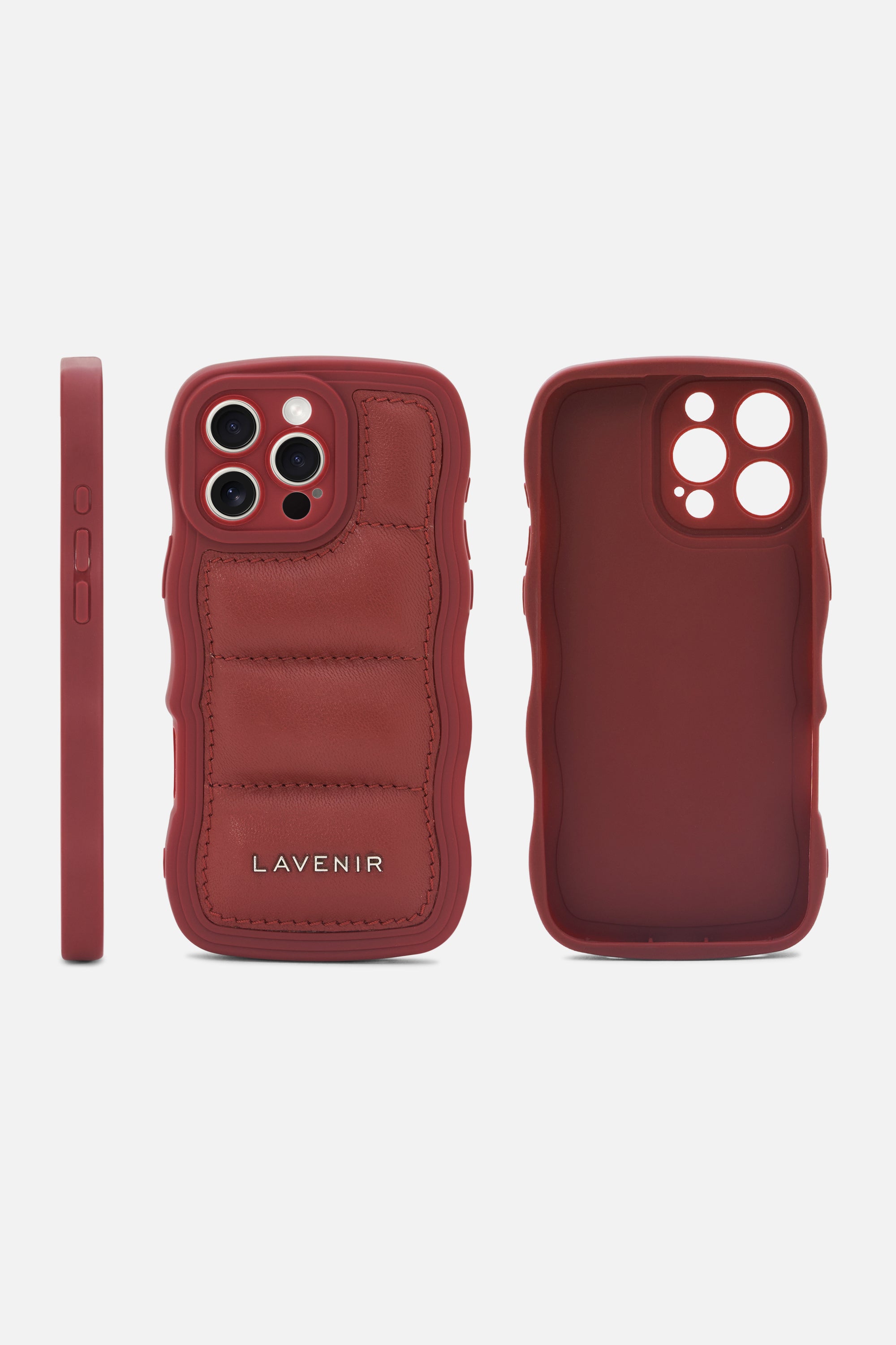 iPhone Curvy Case-Puffy Brick Red