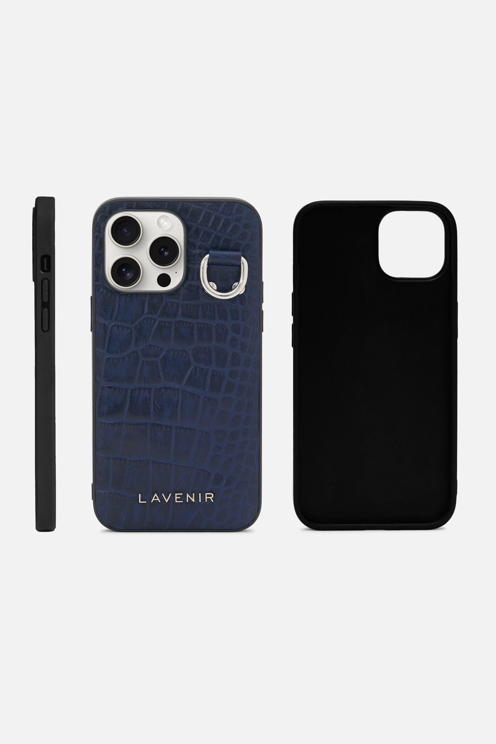 iPhone Case - Luxe Chained - Croco Ocean Caven Blue