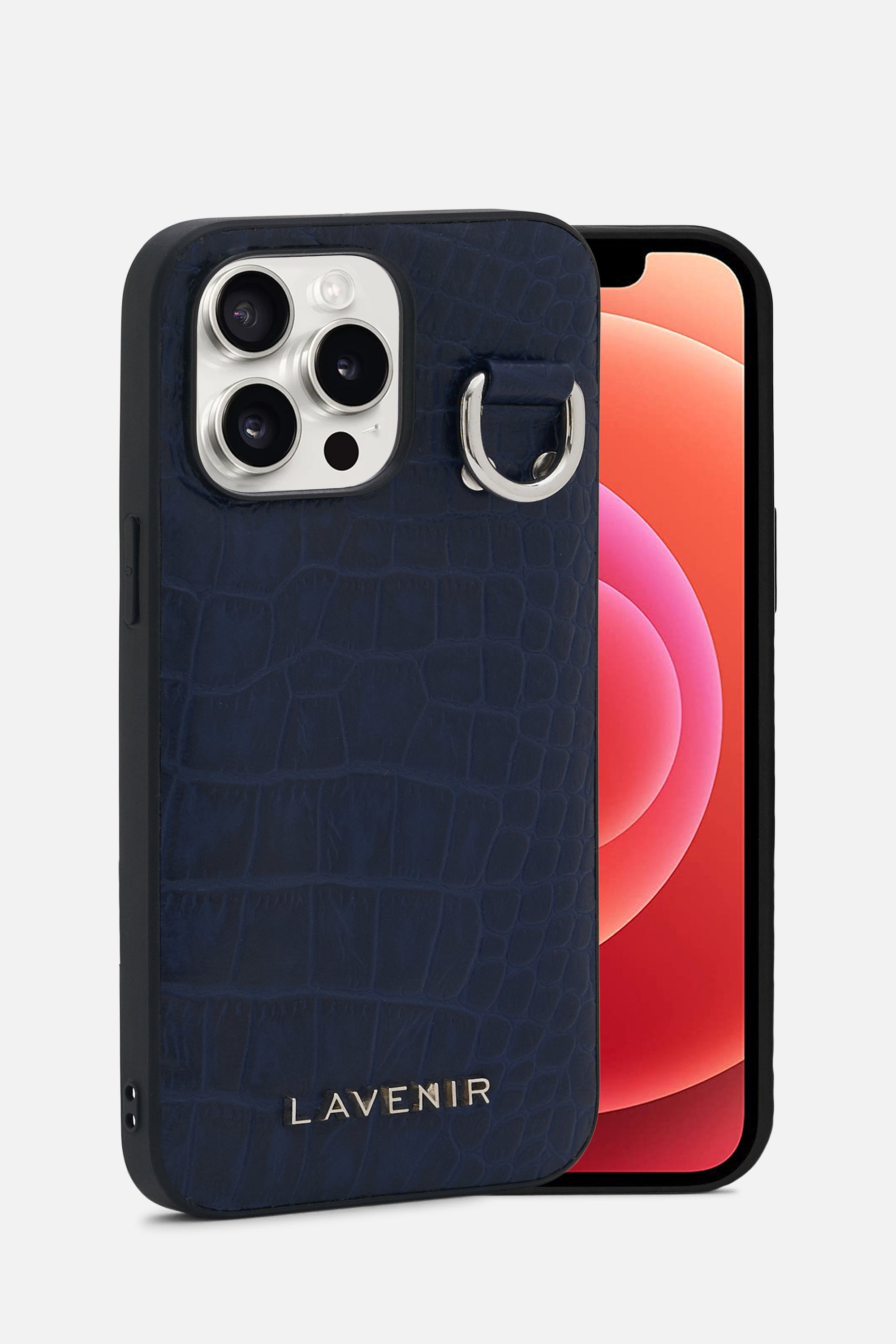 iPhone Case - Luxe Chained - Croco Ocean Caven Blue