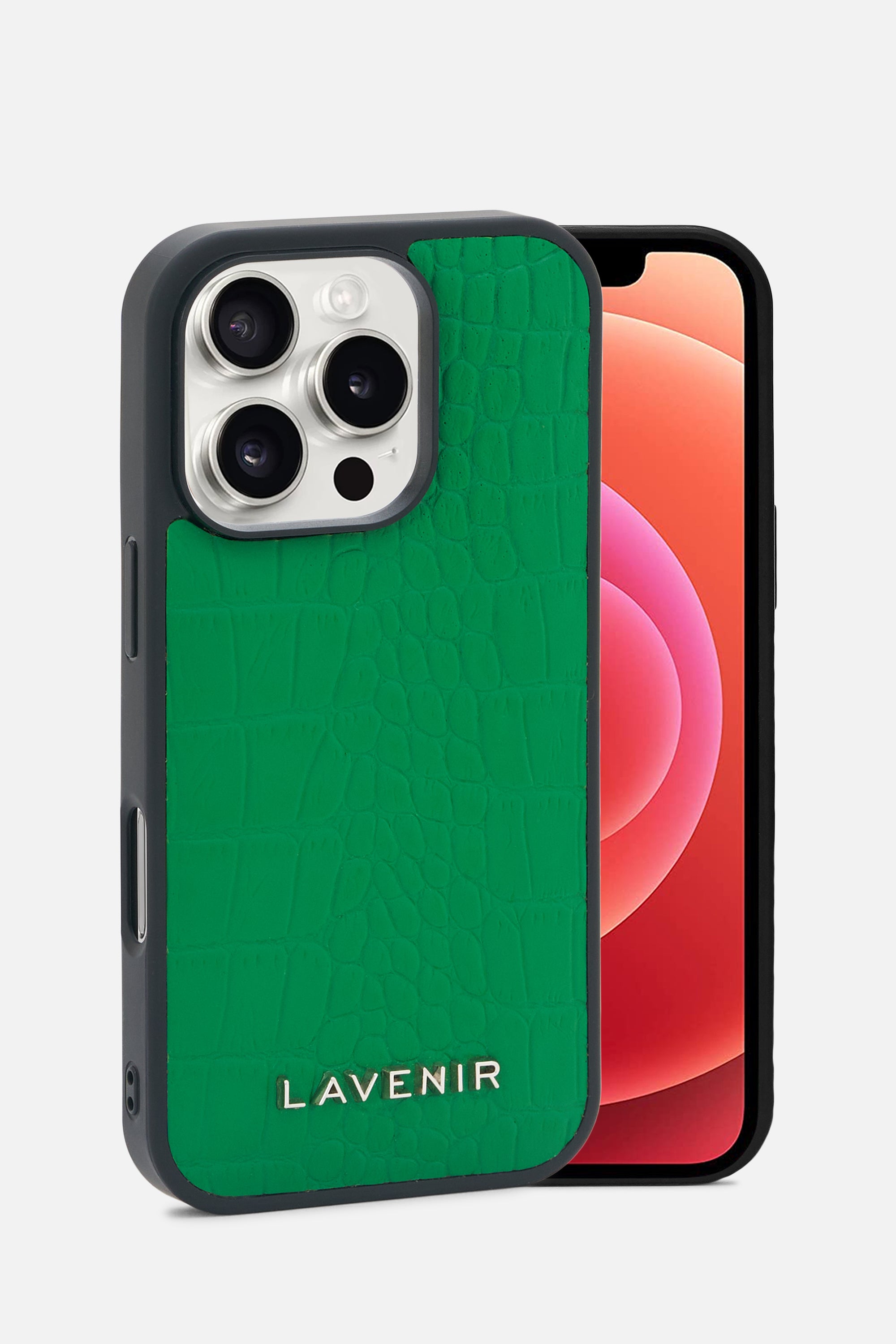 iPhone Croco Case - Emerald Green