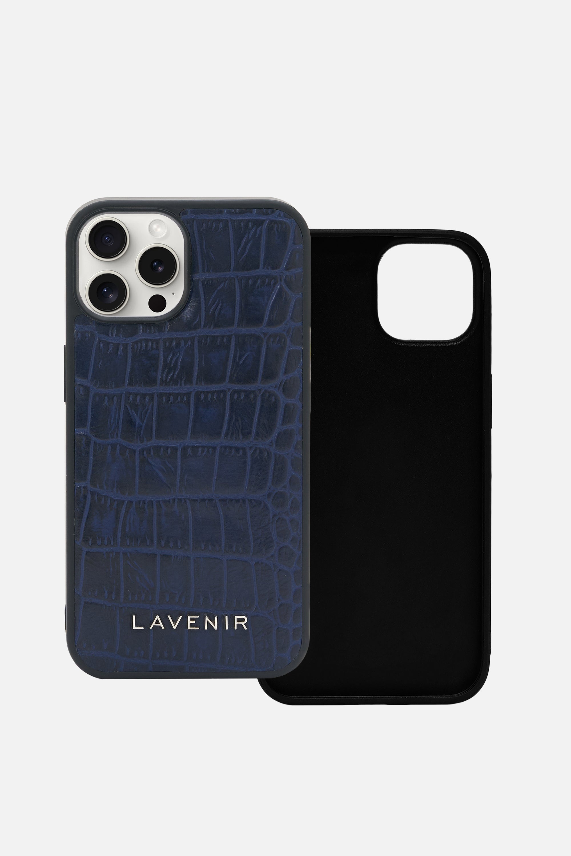 iPhone Croco Case - Ocean Caven Blue