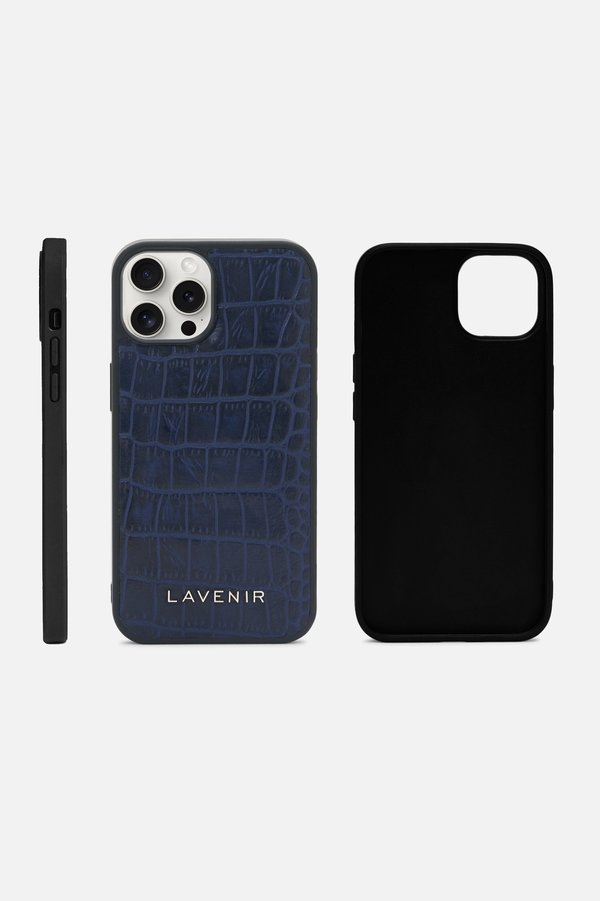 iPhone Croco Case - Ocean Caven Blue