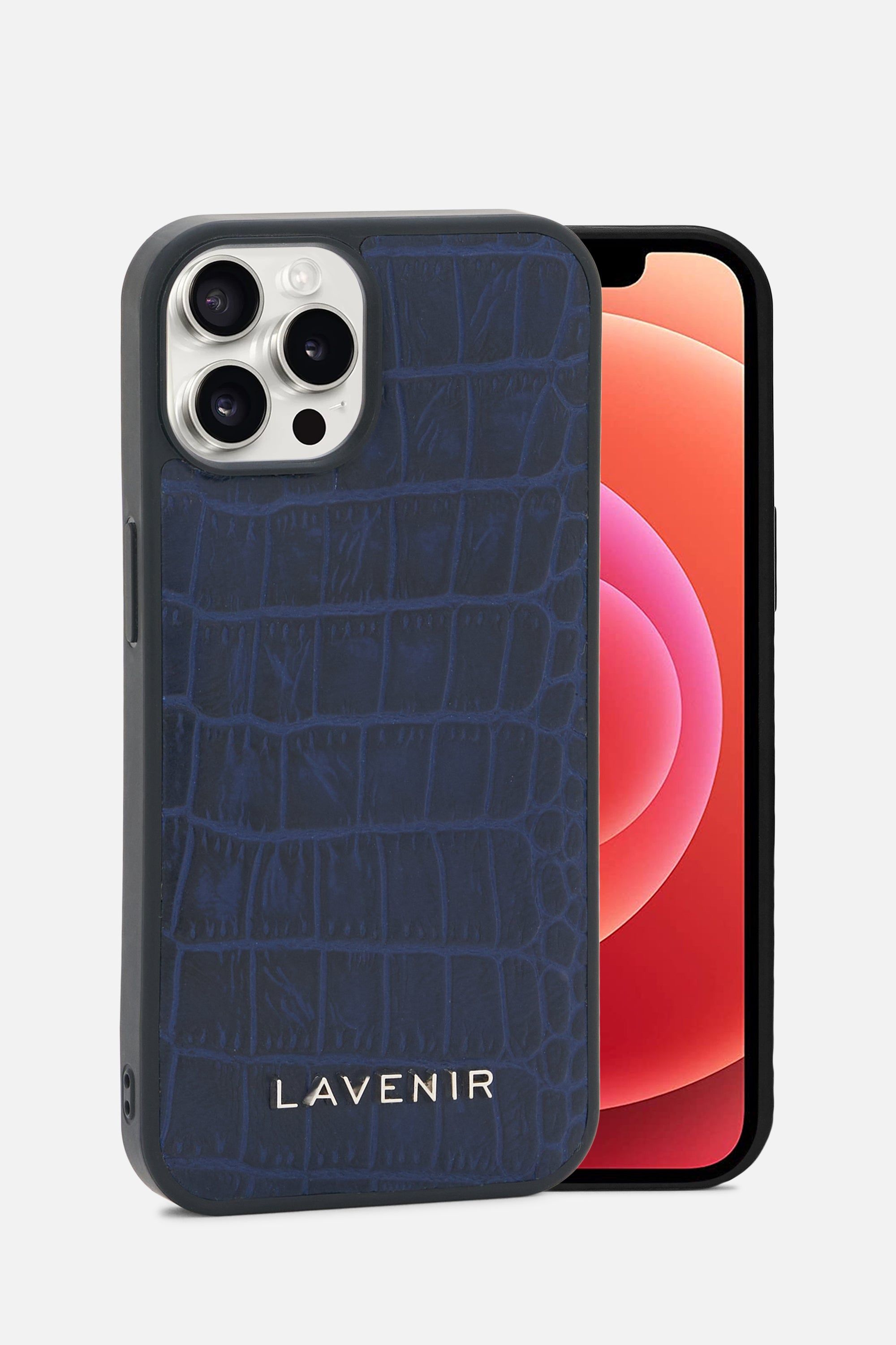 iPhone Croco Case - Ocean Caven Blue