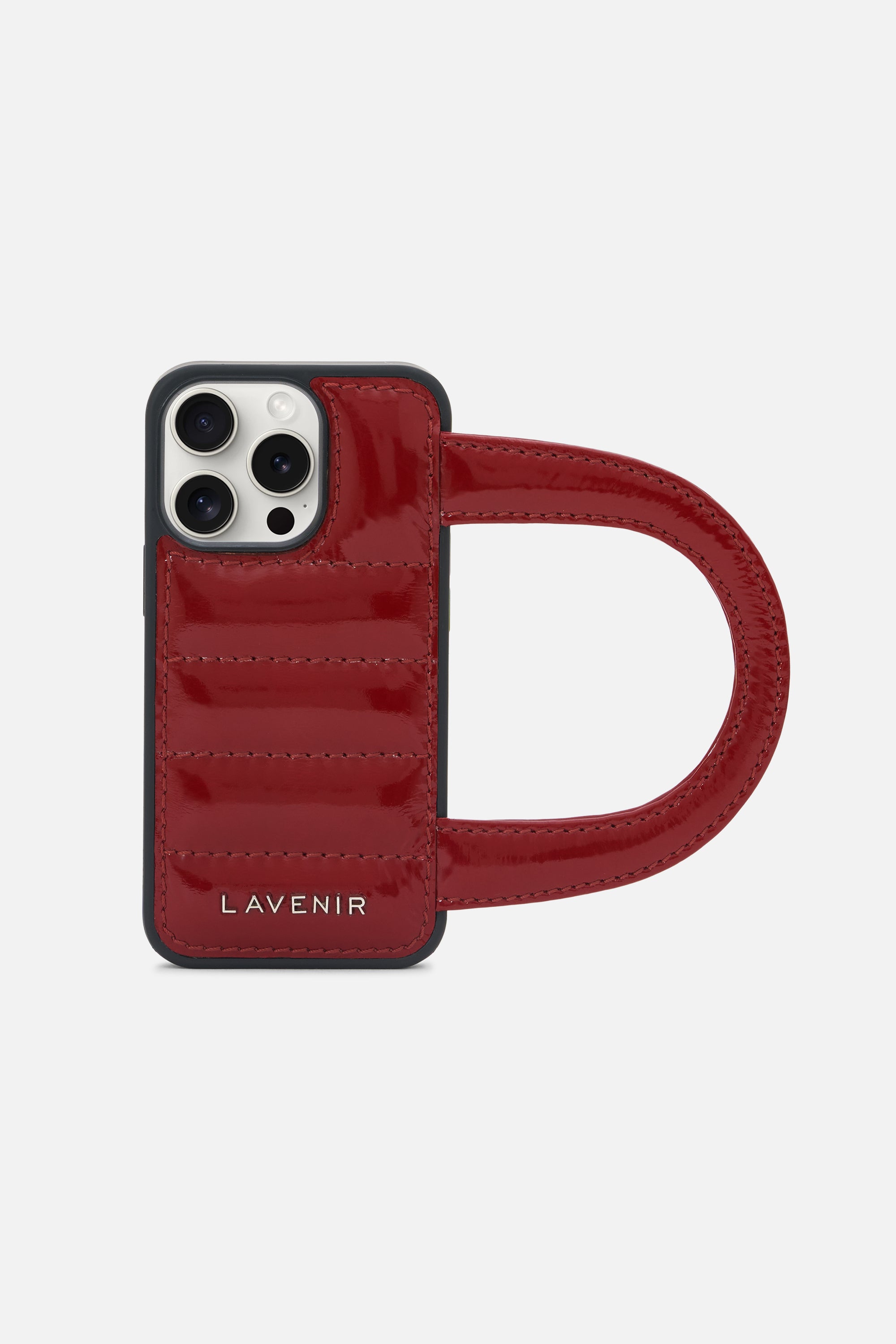iPhone Case - Puff Handle™ - Red Patent Metallic