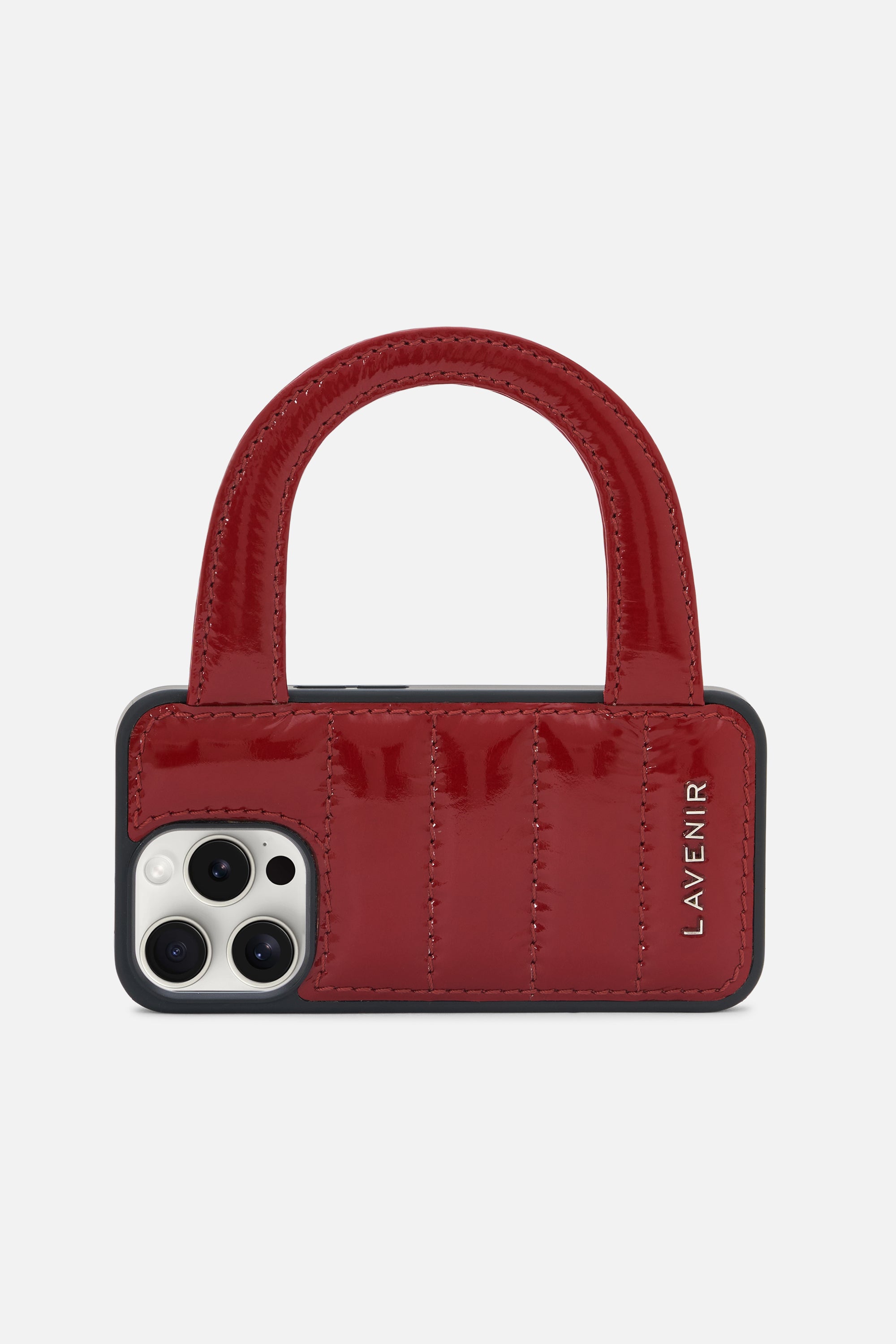 iPhone Case - Puff Handle™ - Red Patent Metallic