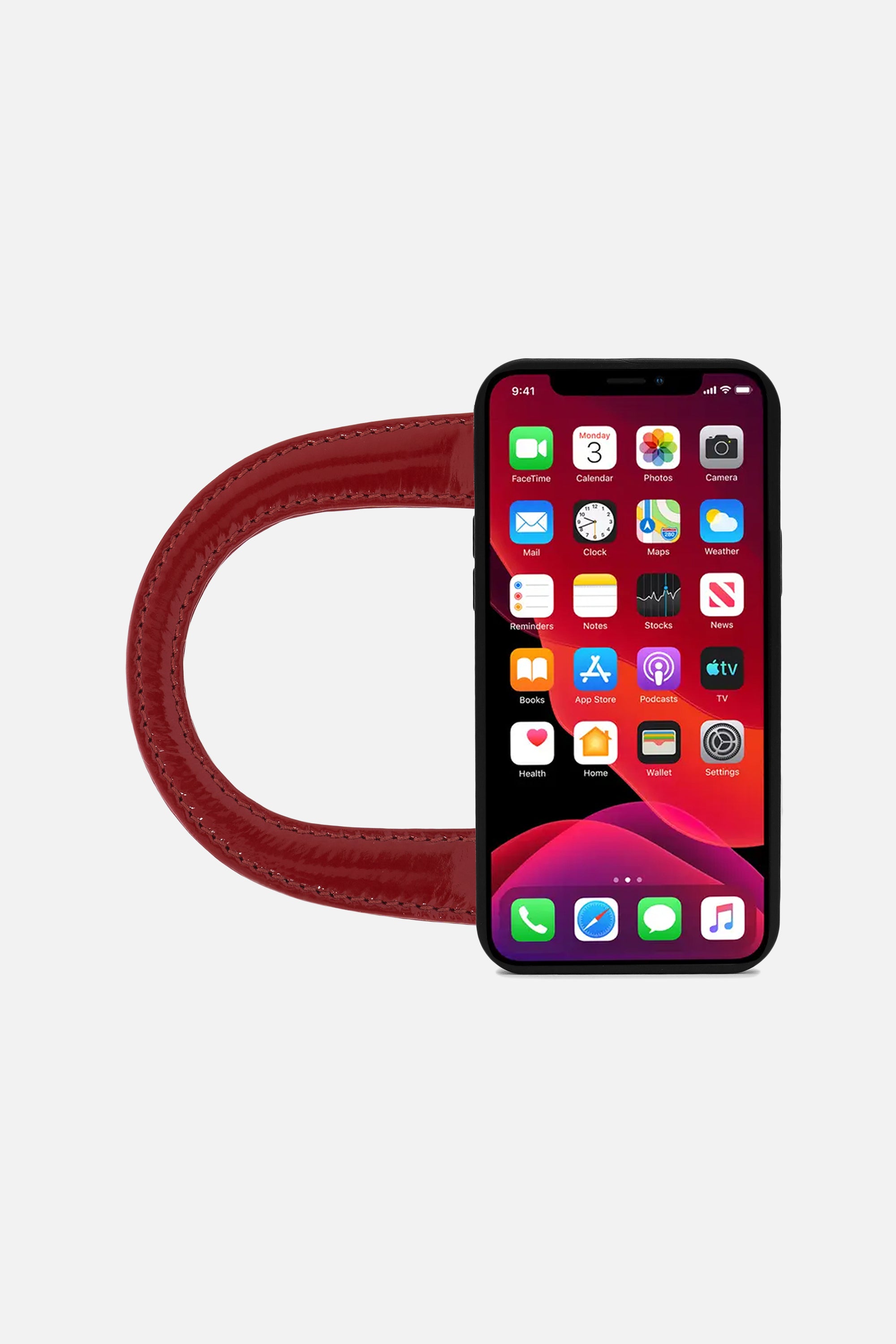 iPhone Case - Puff Handle™ - Red Patent Metallic