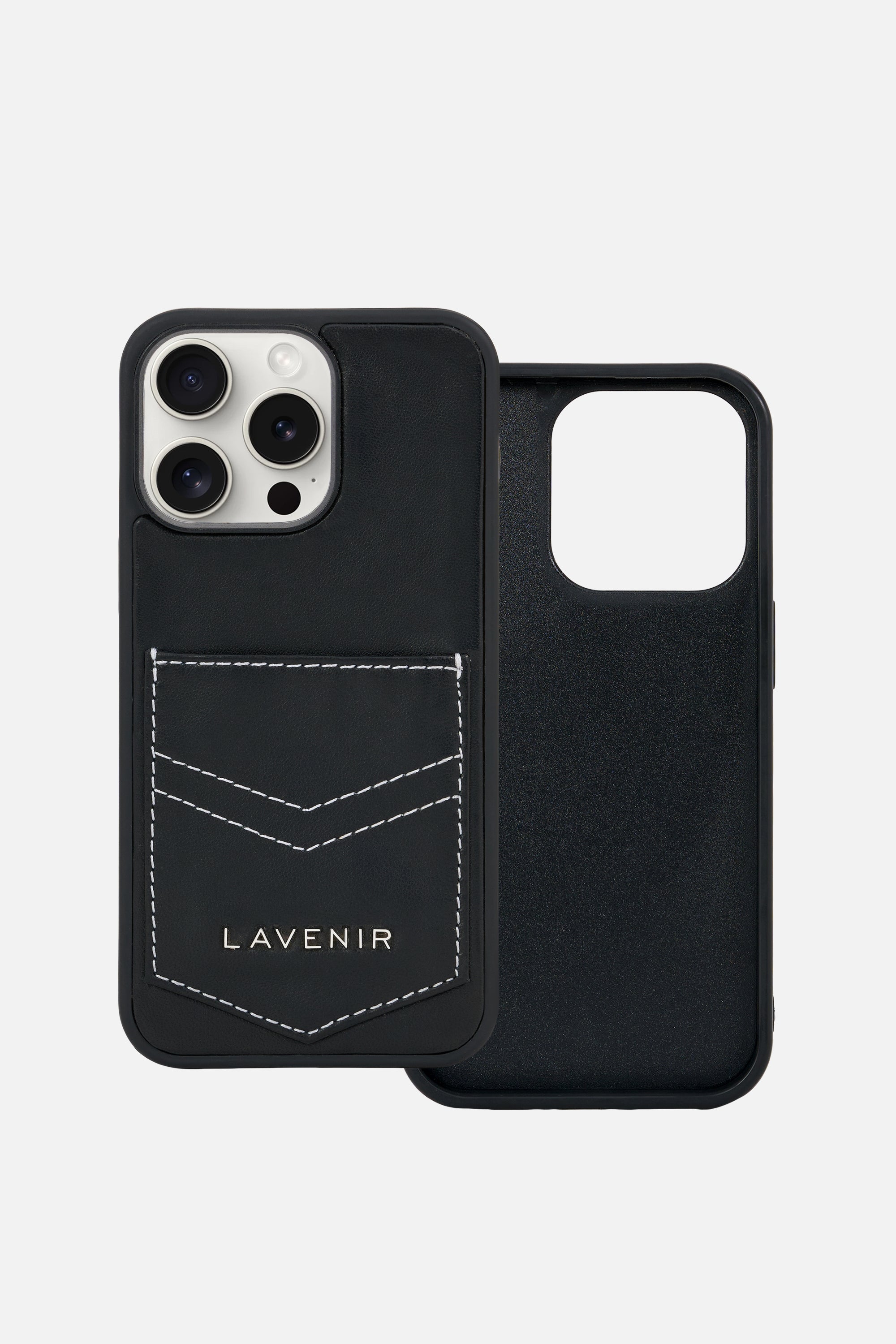 iPhone Pocket Case – Noir Stitch