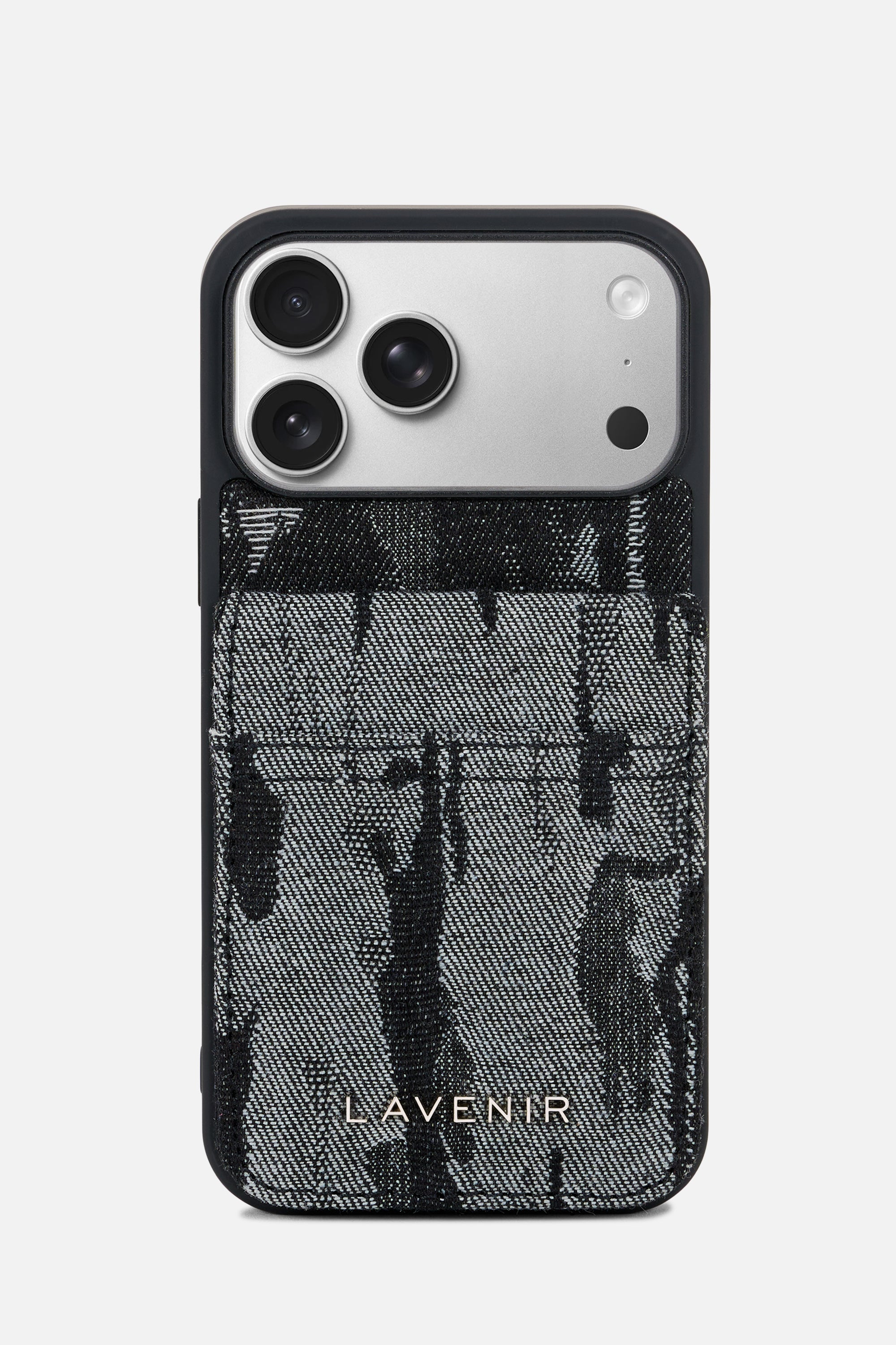 iPhone Wallet Case – Abstract Denim