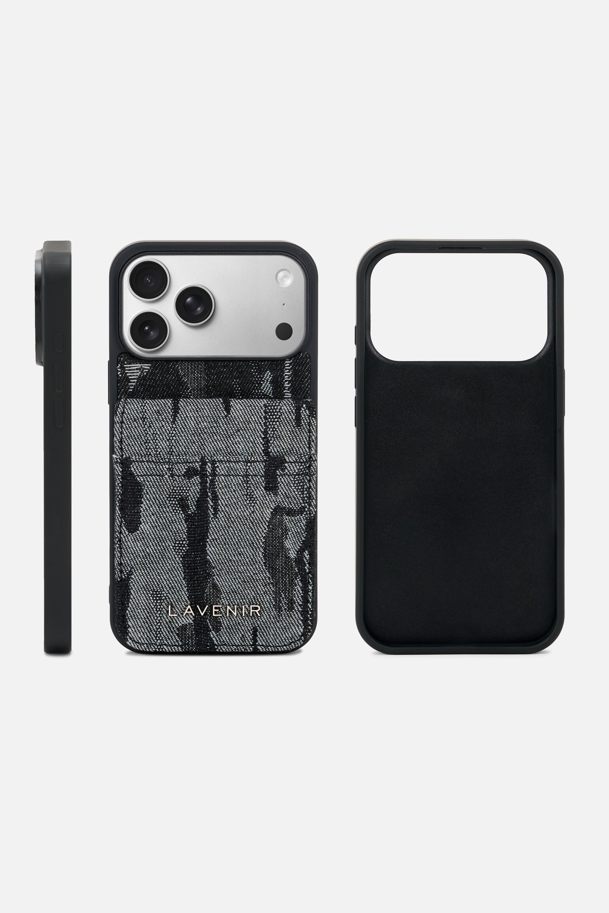 iPhone Wallet Case – Abstract Denim