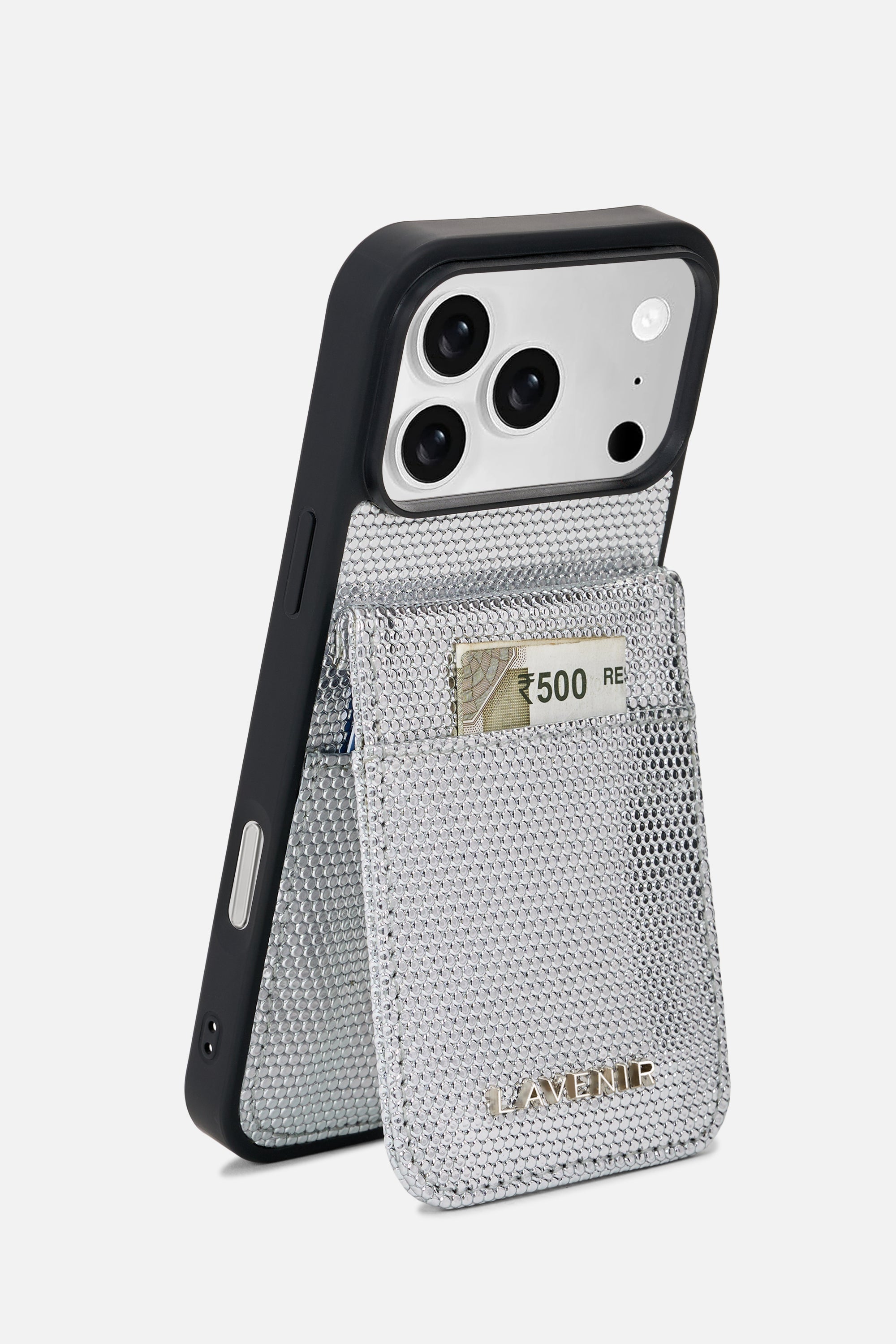 iPhone Wallet Case – Silver Nova