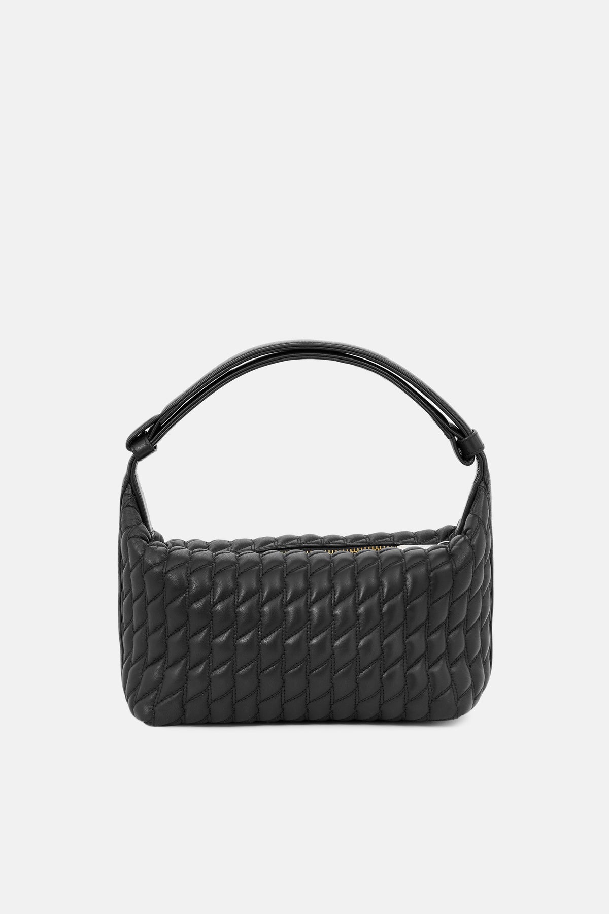 MIRA - Quilted Shoulder Bag - Black