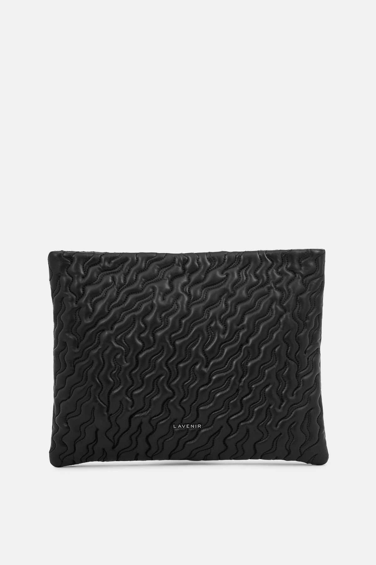 TIDE - Quilted Wave Laptop Sleeve - Black