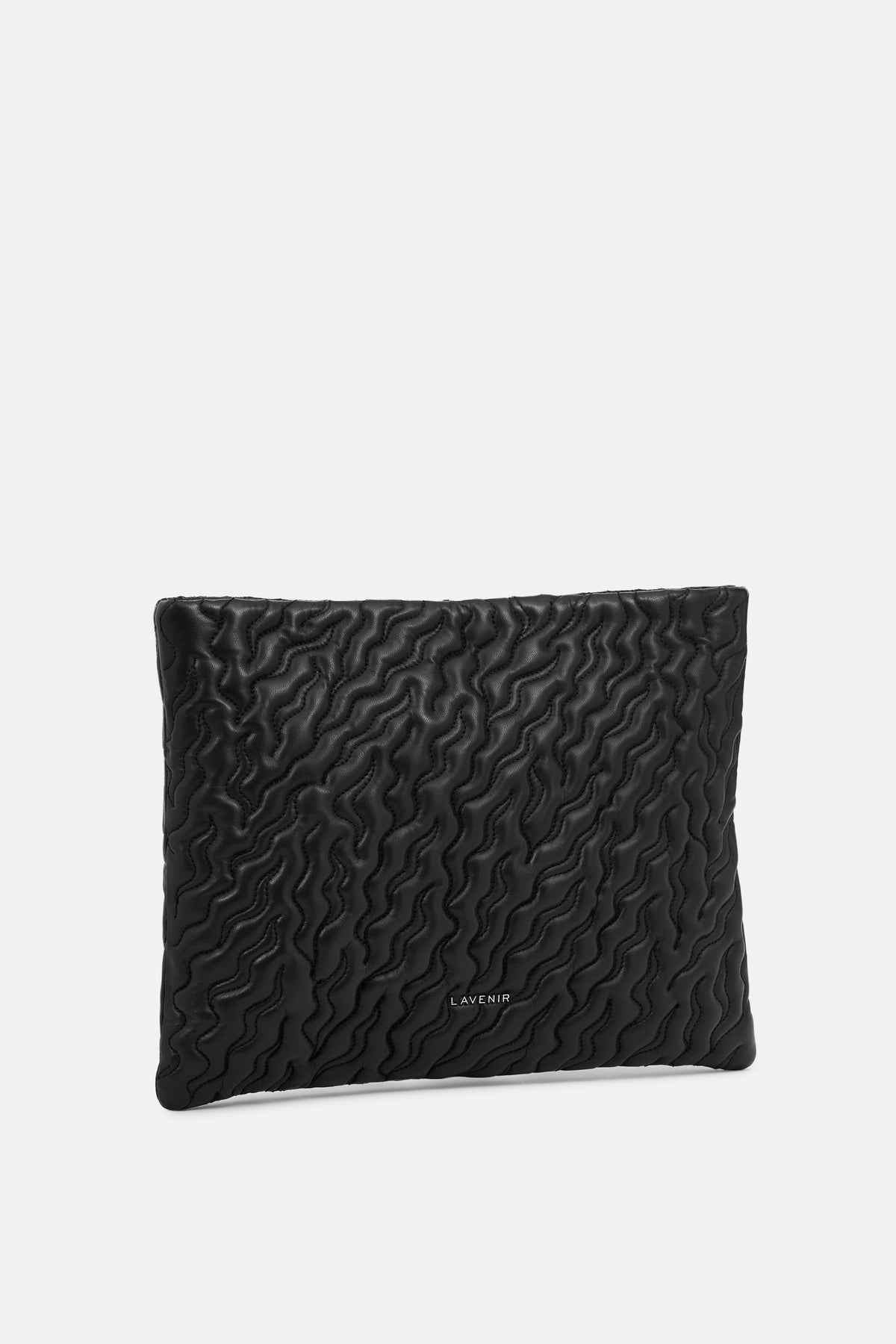 TIDE - Quilted Wave Laptop Sleeve - Black