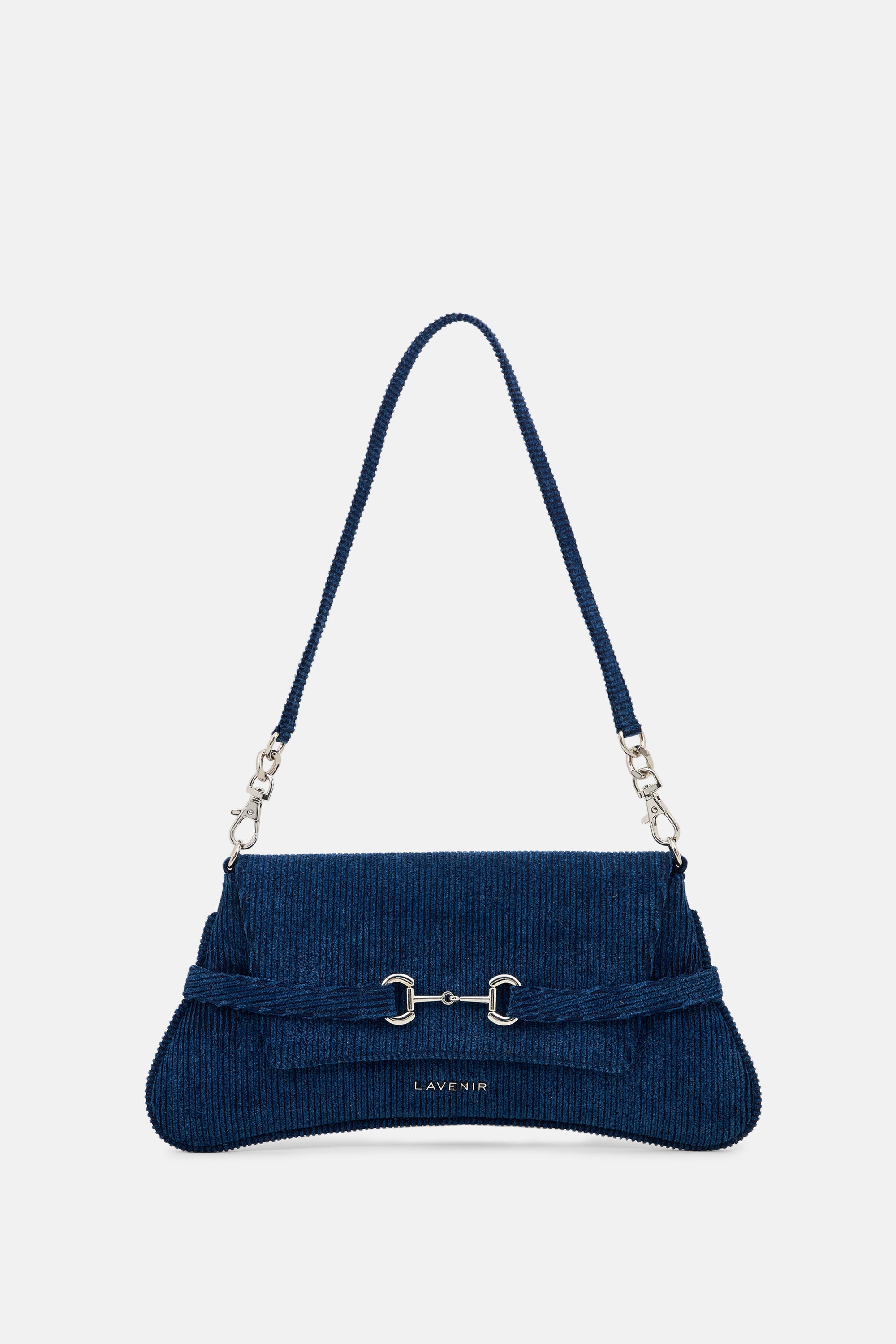 VIVARA - Convertible Clutch & Shoulder Bag - Denim Corduroy