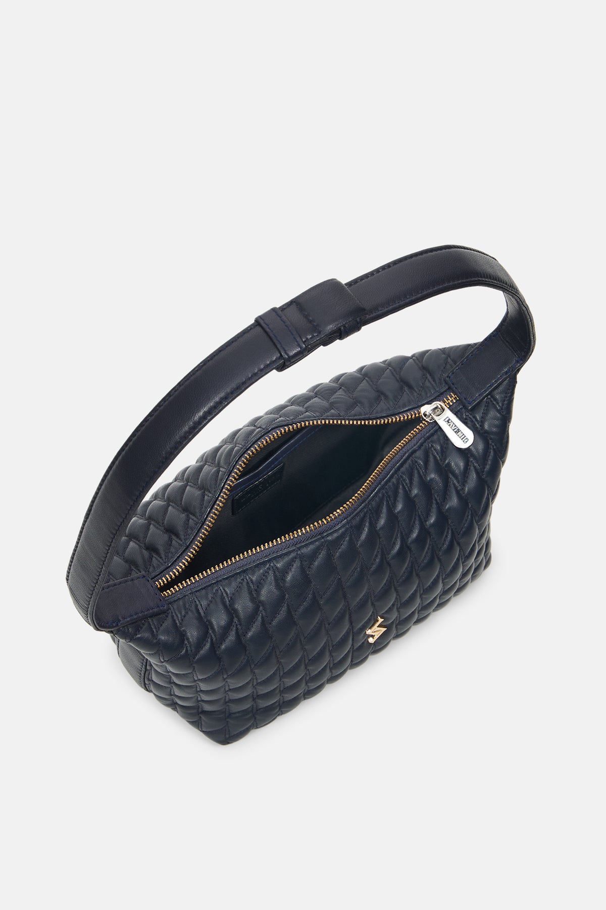 MIRA - Quilted Shoulder Bag - Navy