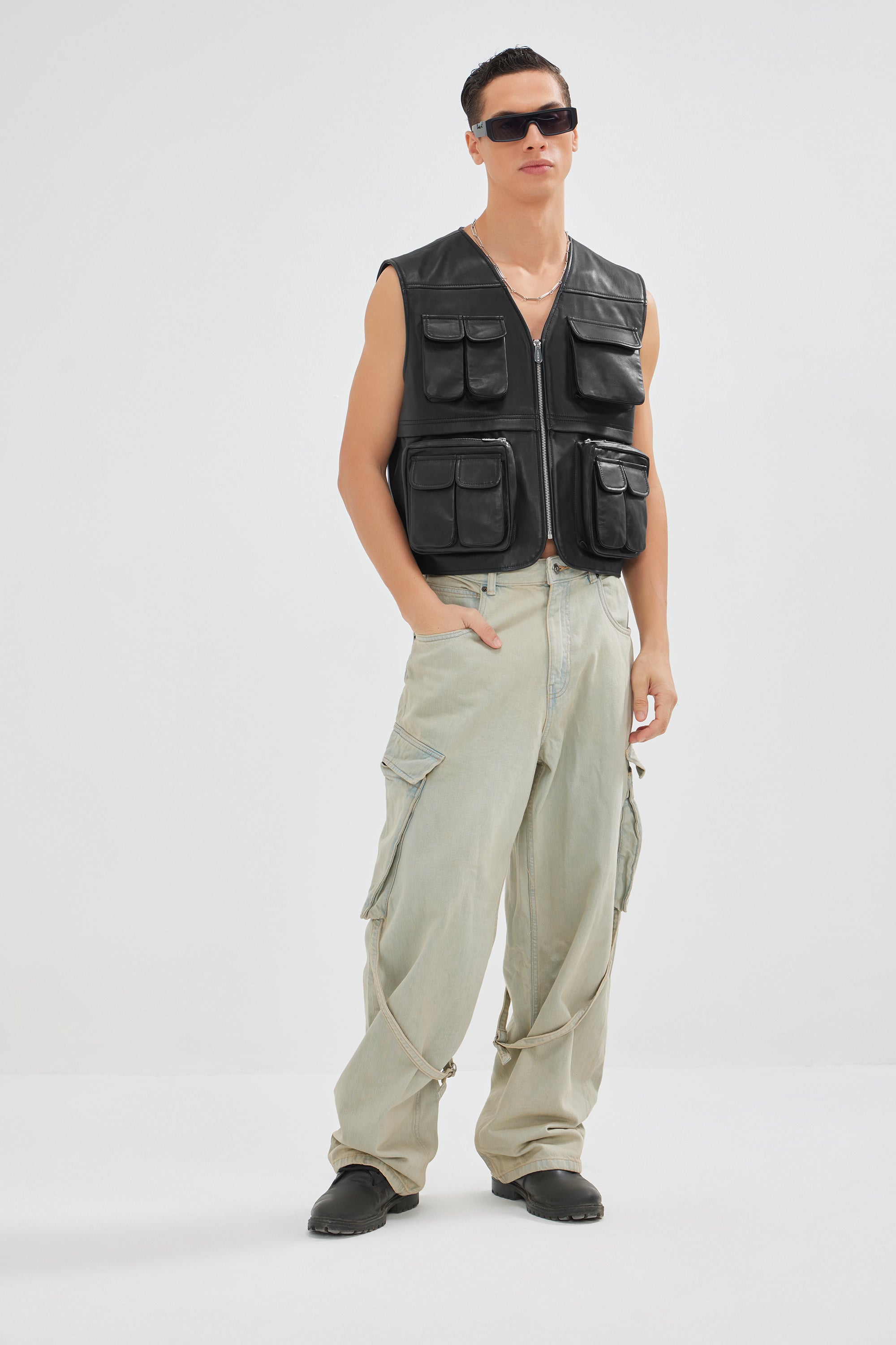 Ceaser - Leather Utility Gilet