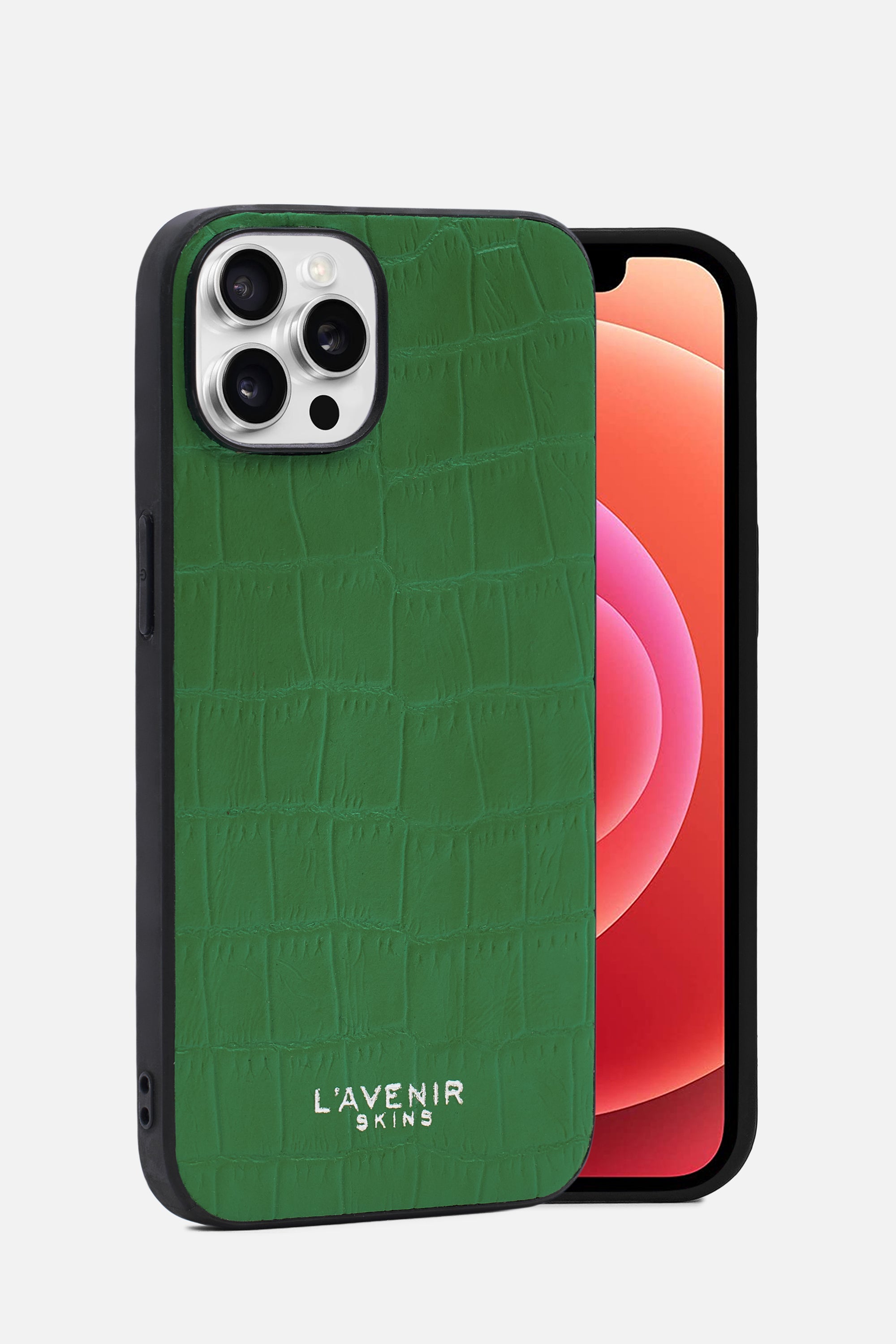 iPhone Croco Case - Emerald Green
