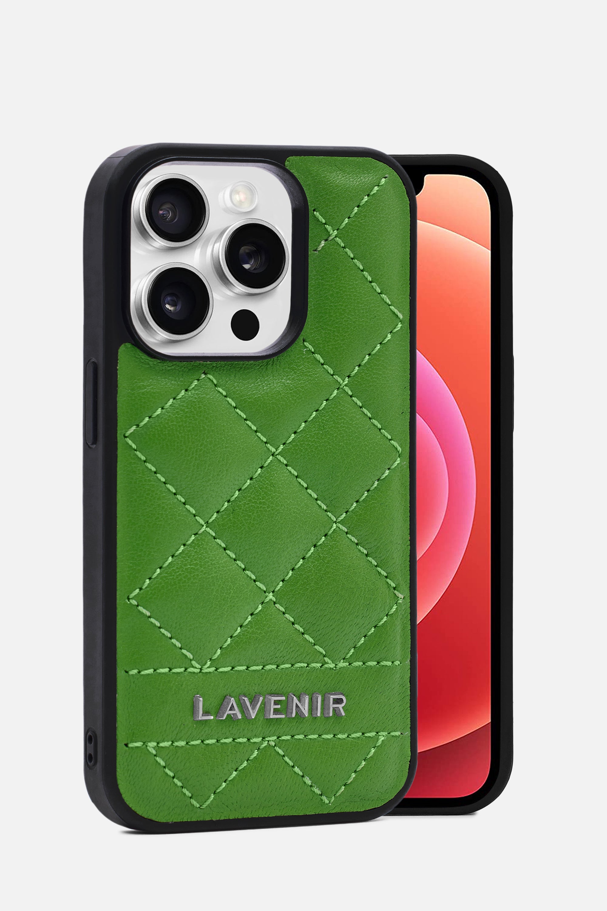 Iphone Case - Diamond Quilt - Parrot Green