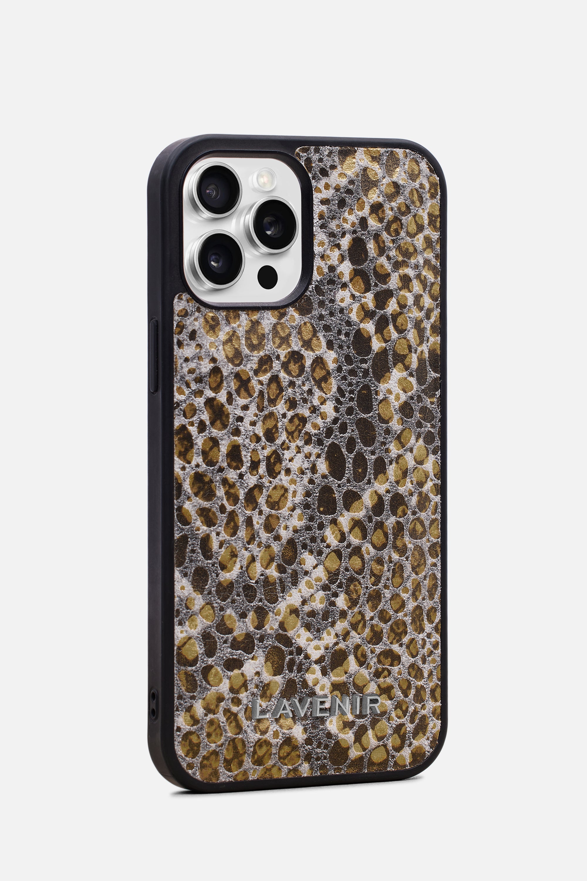 Iphone Case - Snake Embossed - Vintage Brown