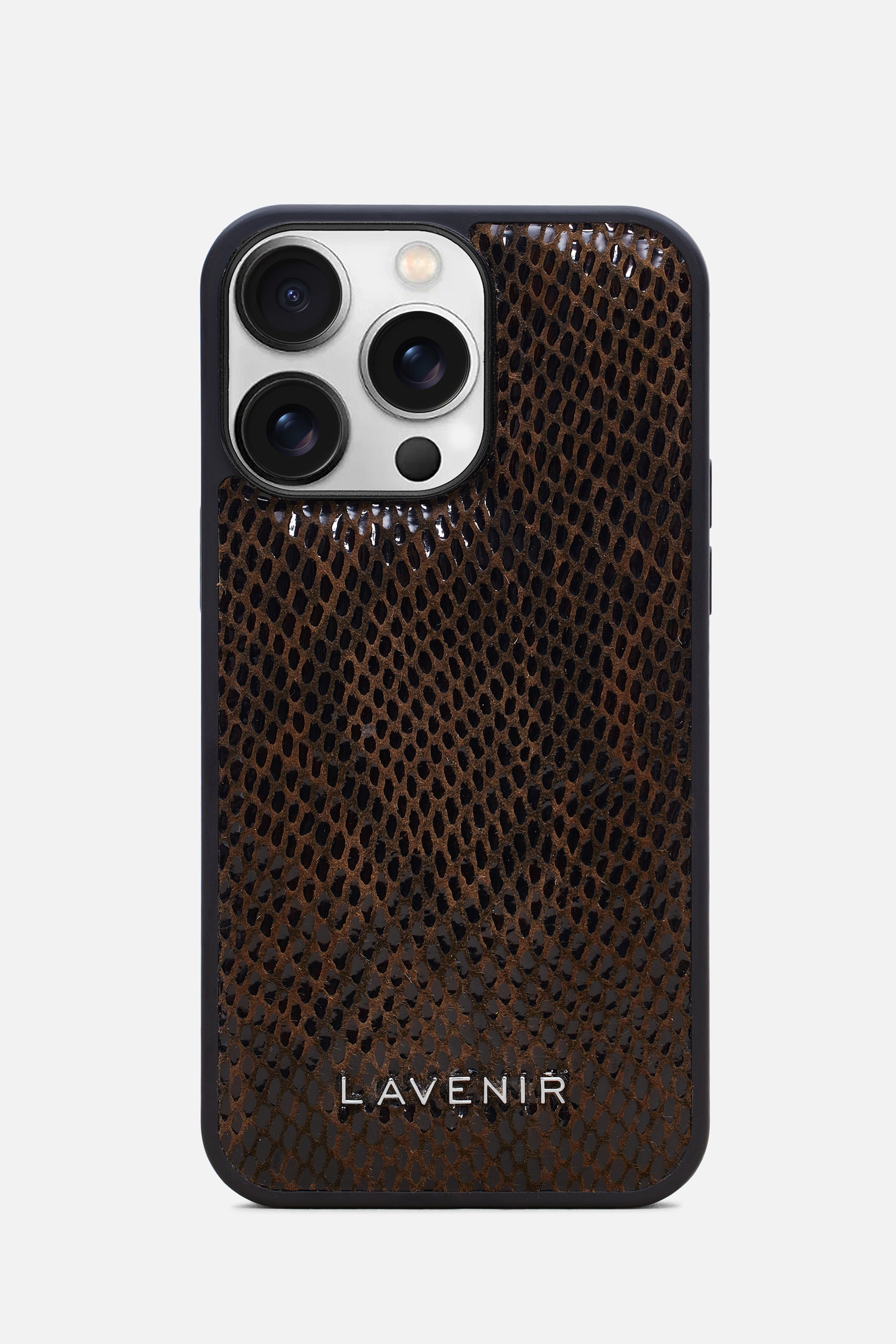 Iphone Case - Snake Embossed - Python Brown