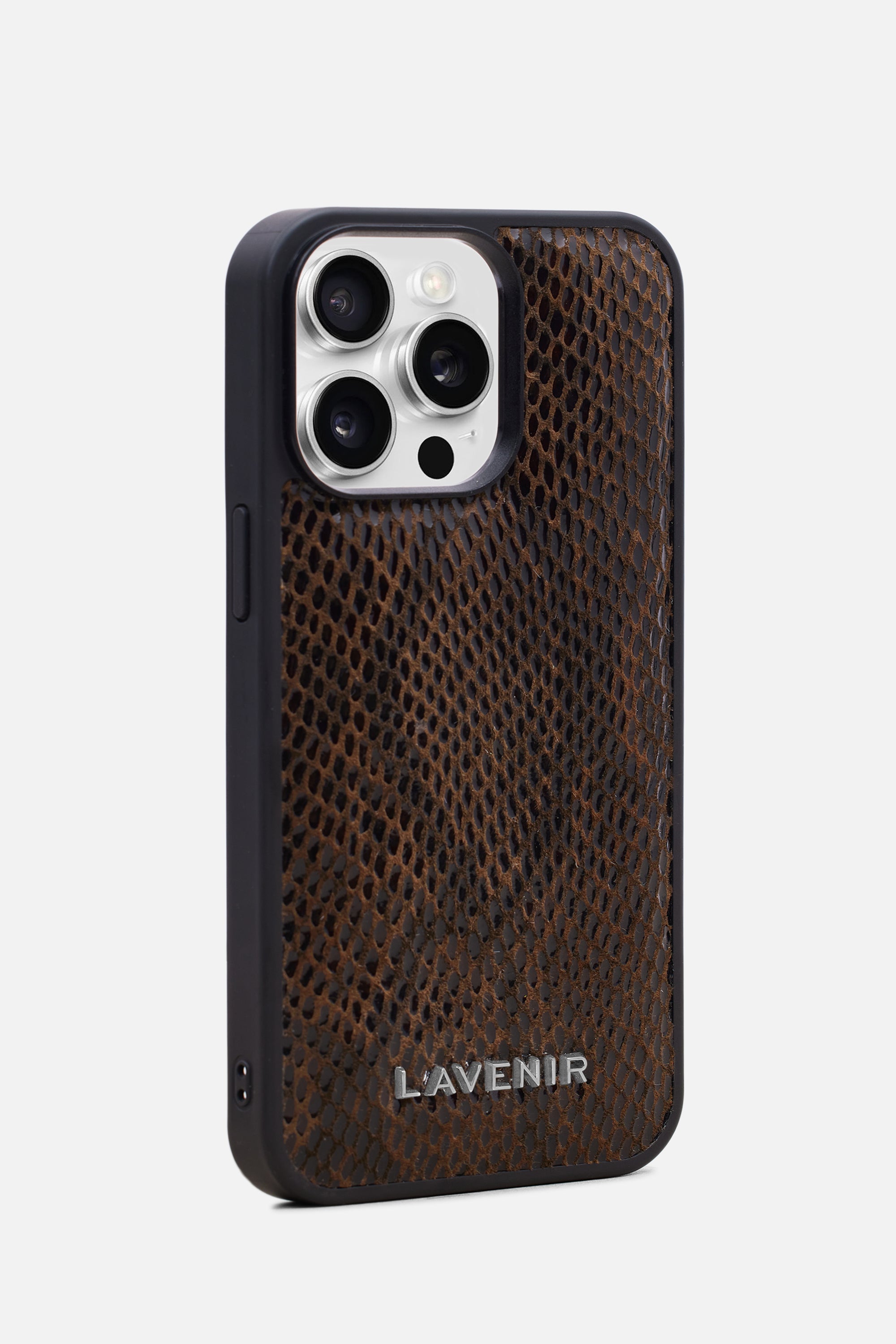 Iphone Case - Snake Embossed - Python Brown