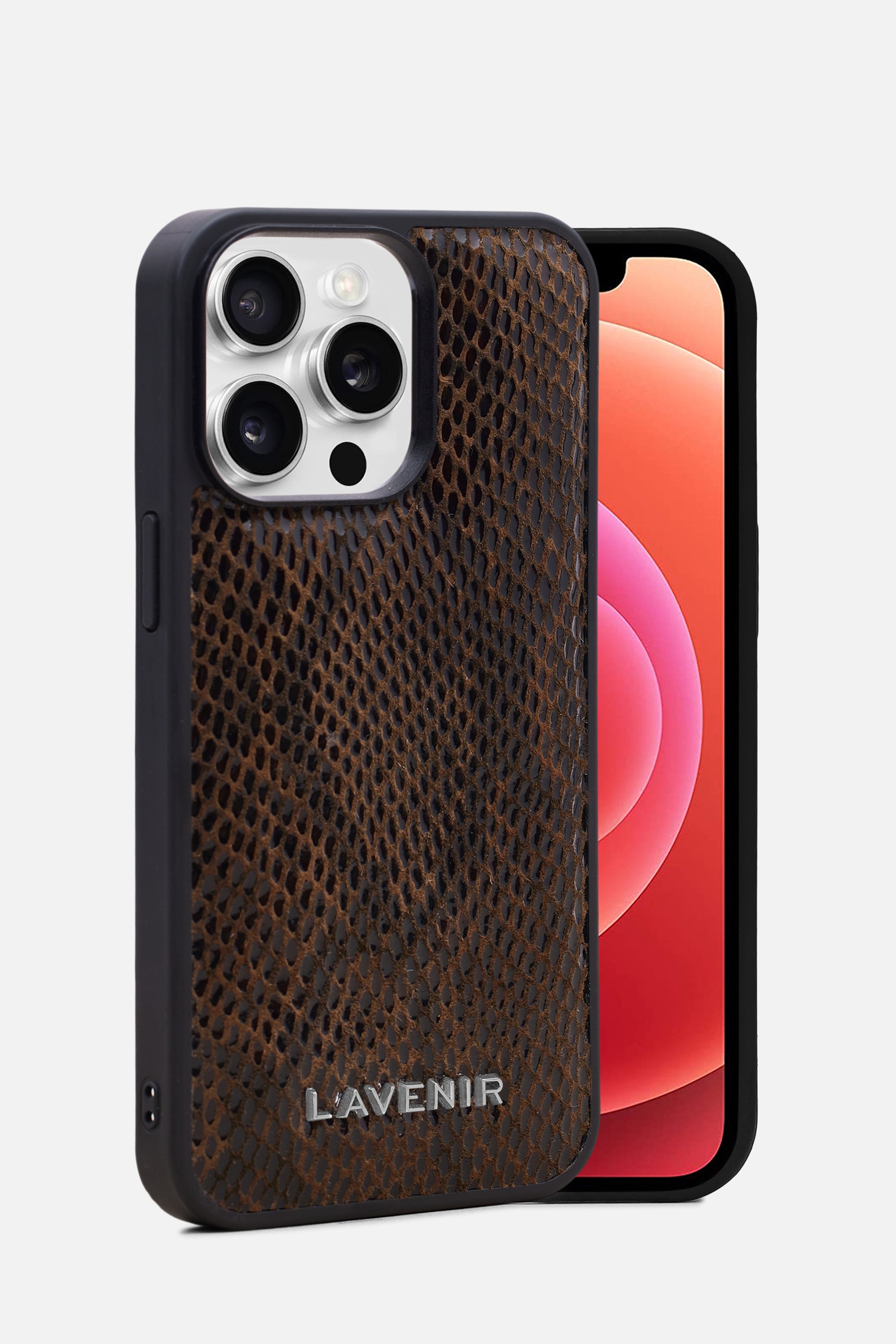 Iphone Case - Snake Embossed - Python Brown