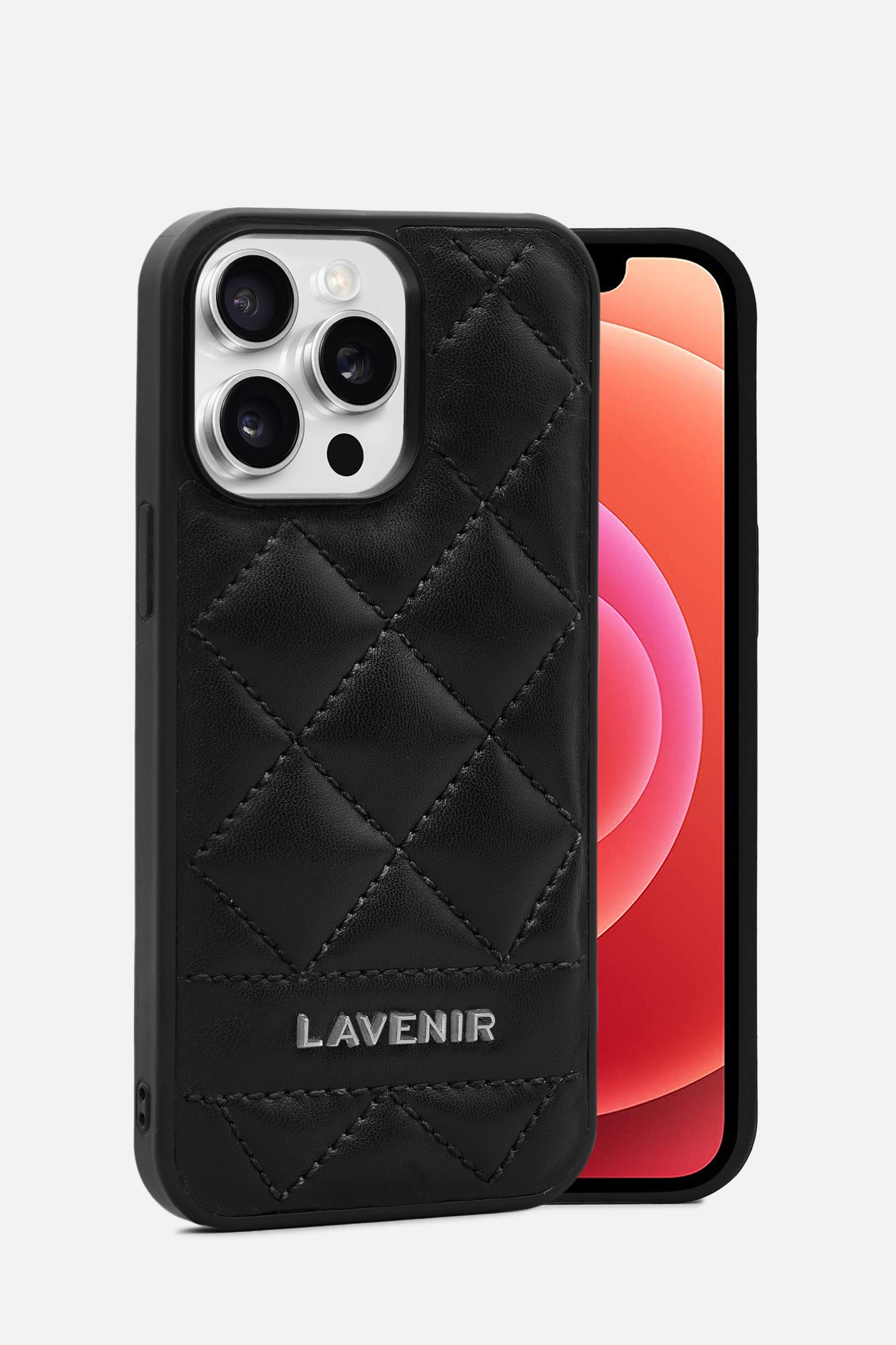 Iphone Case - Diamond Quilt - Black