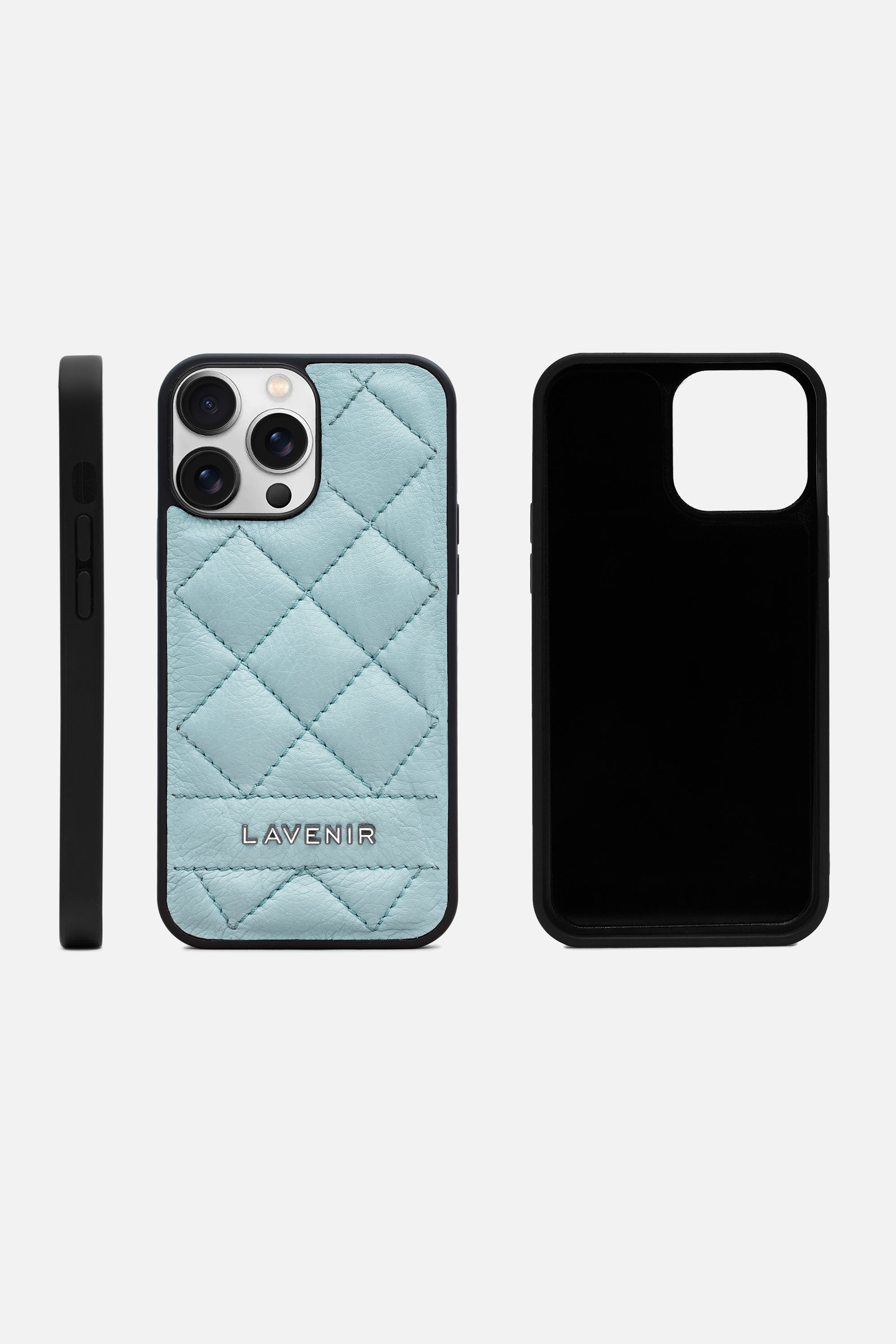 Iphone Case - Diamond Quilt - Light Blue