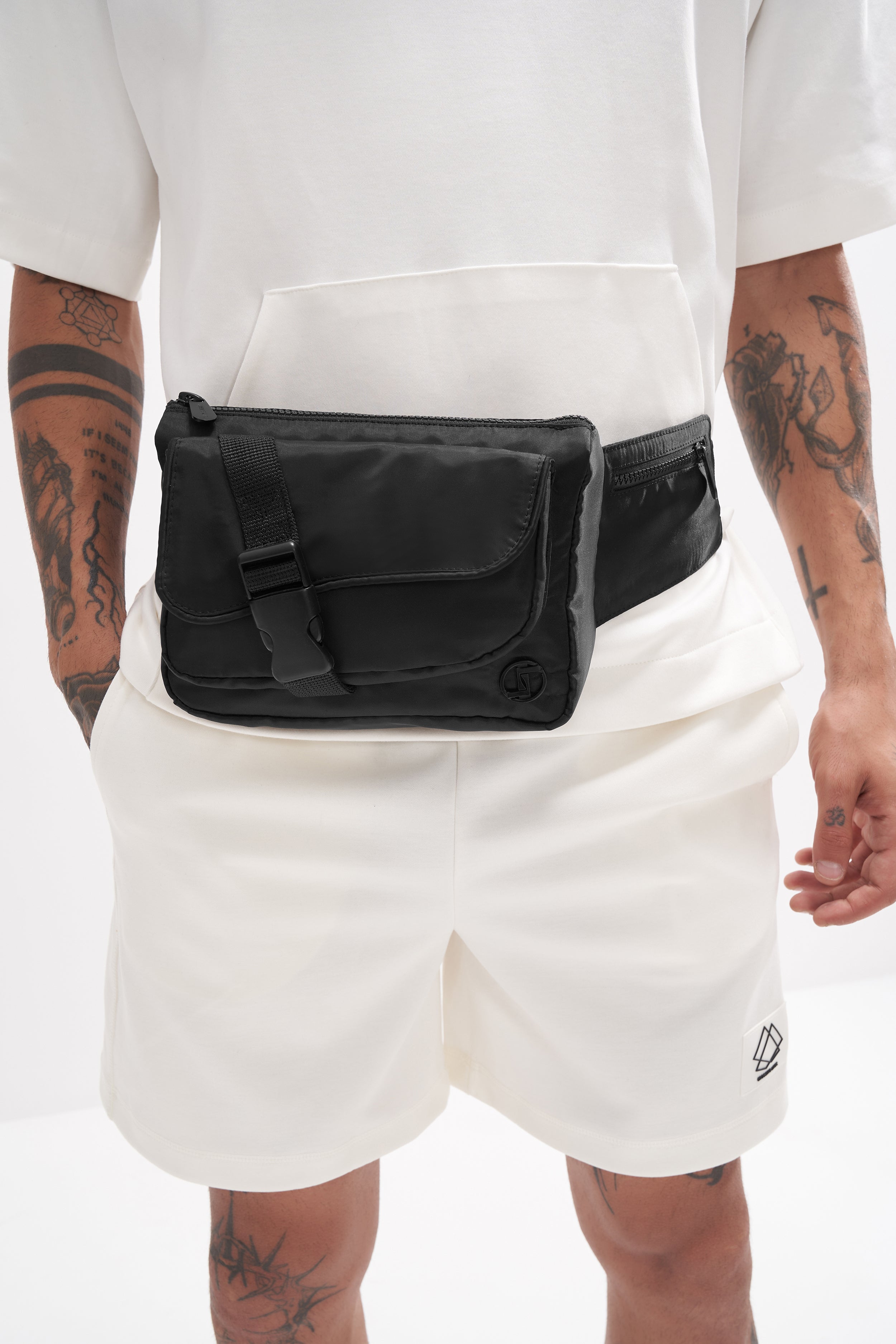 Paddy - Monogrammed Crossbody - Black