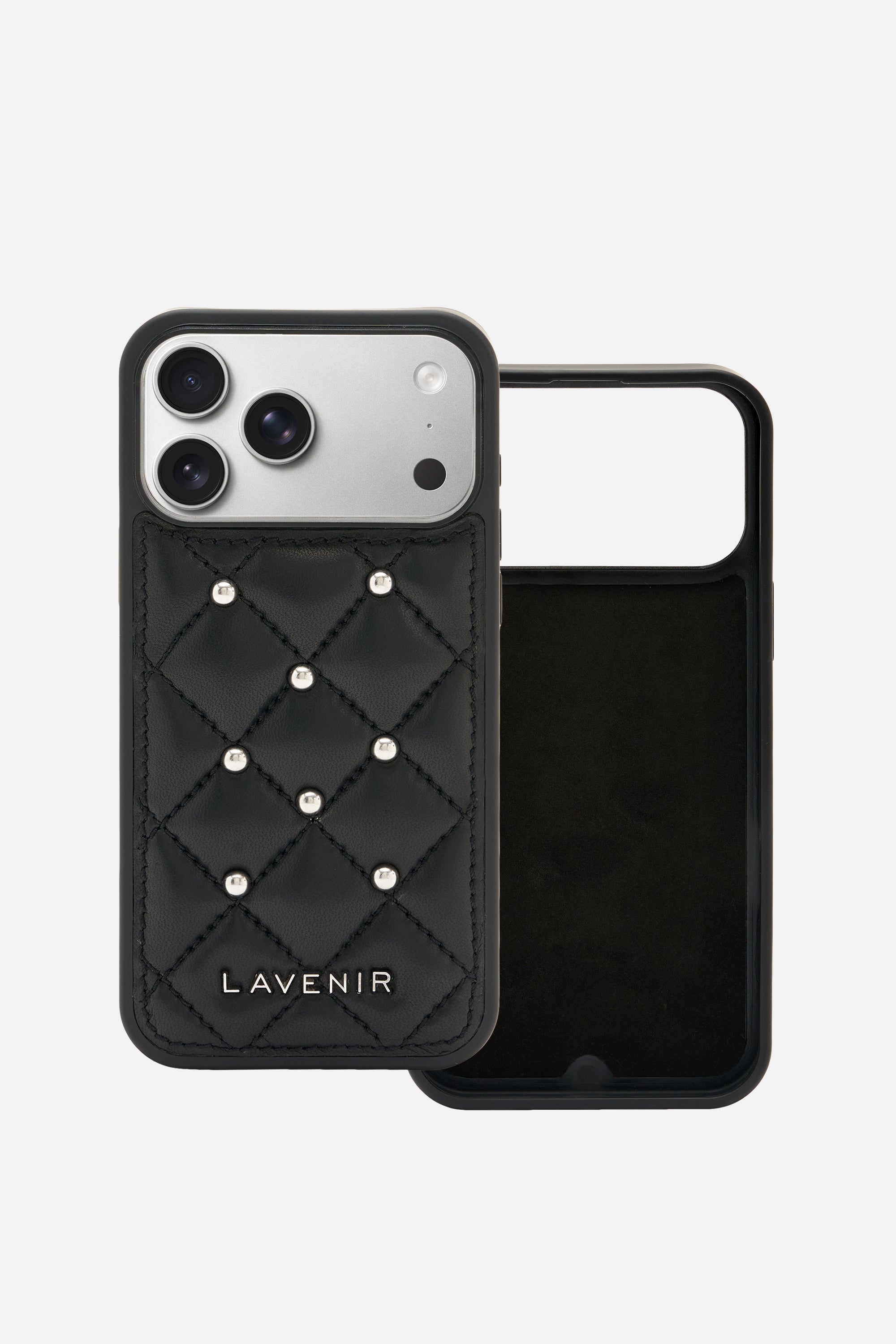 Diamond Quilted Studded Iphone Case