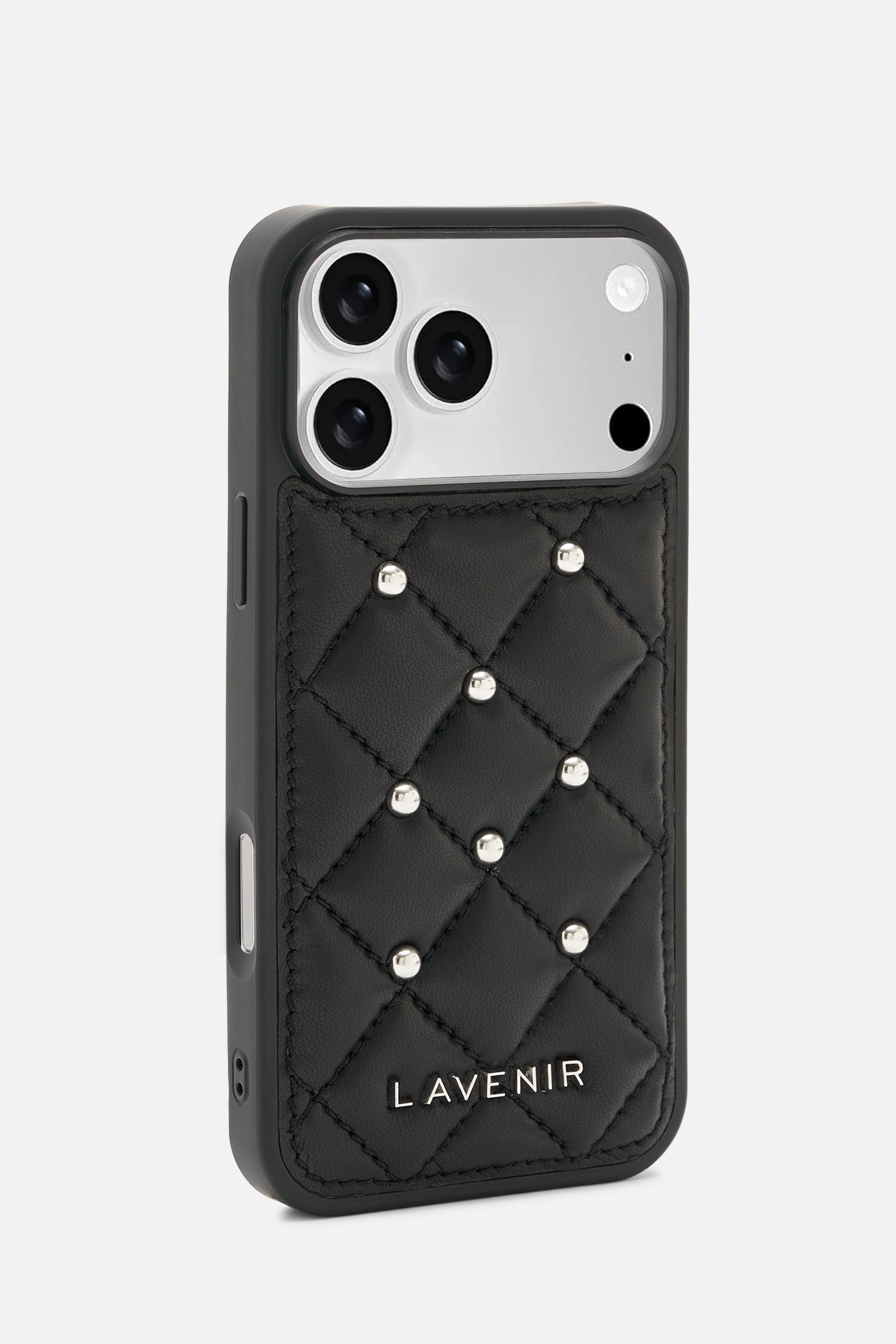 Diamond Quilted Studded Iphone Case