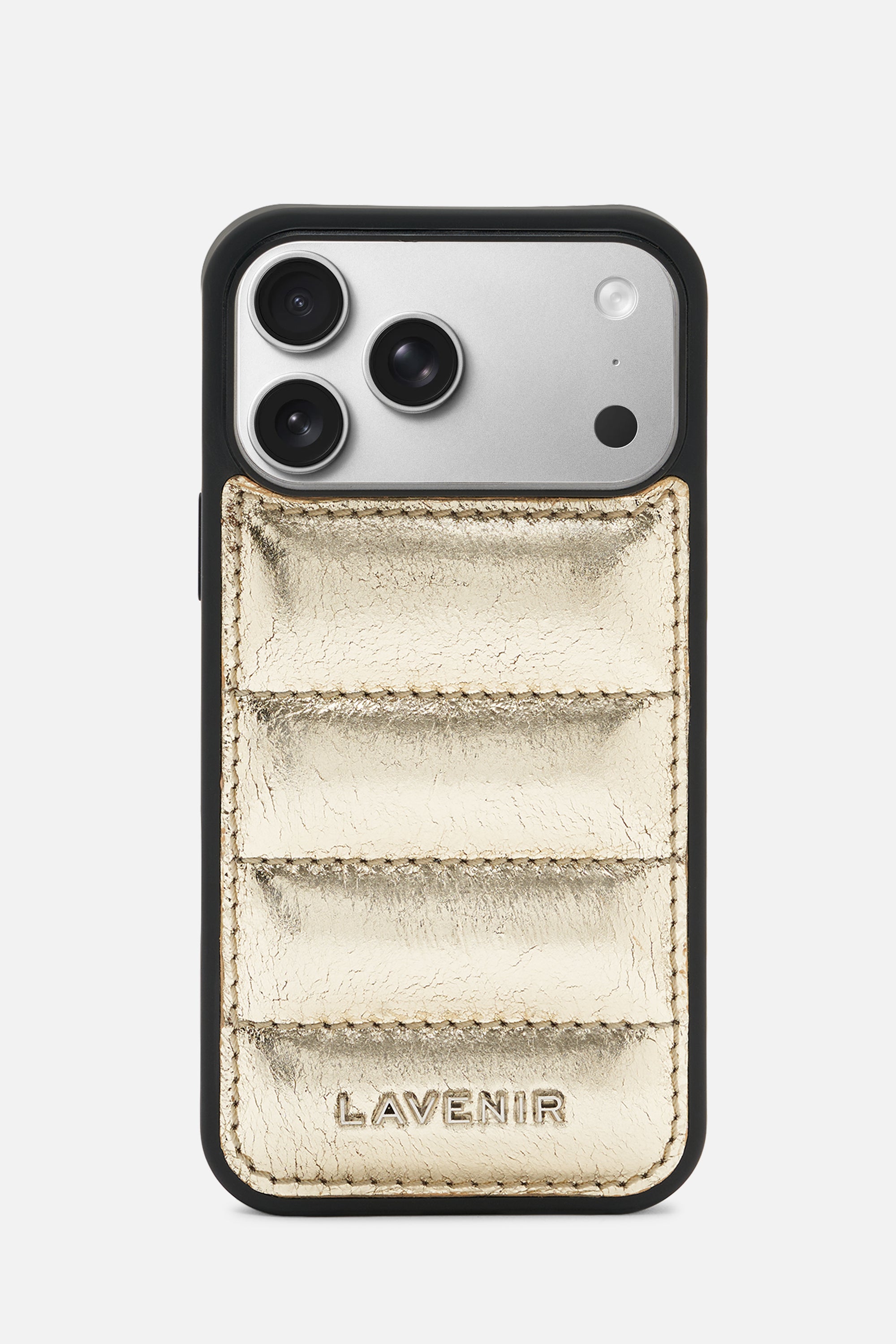 Iphone Case - Quilted Metallic - Gold