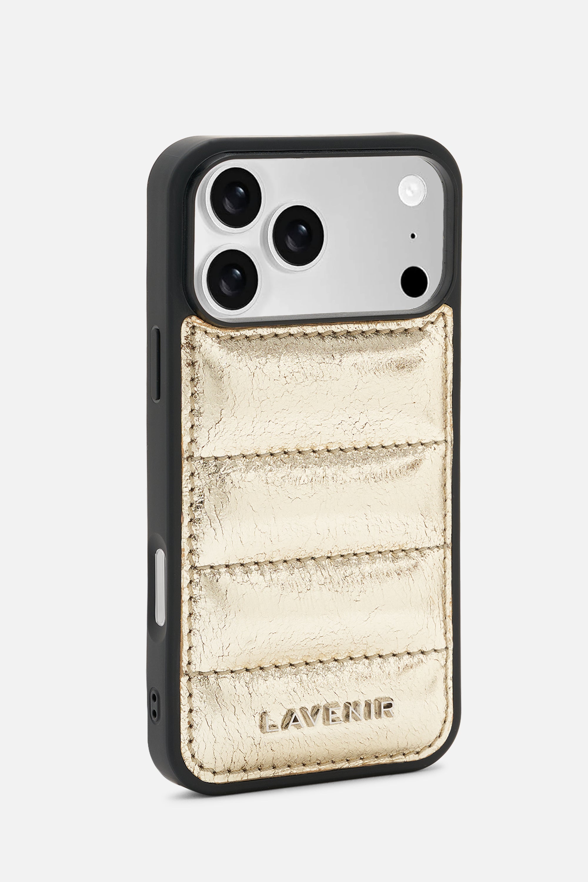Iphone Case - Quilted Metallic - Gold