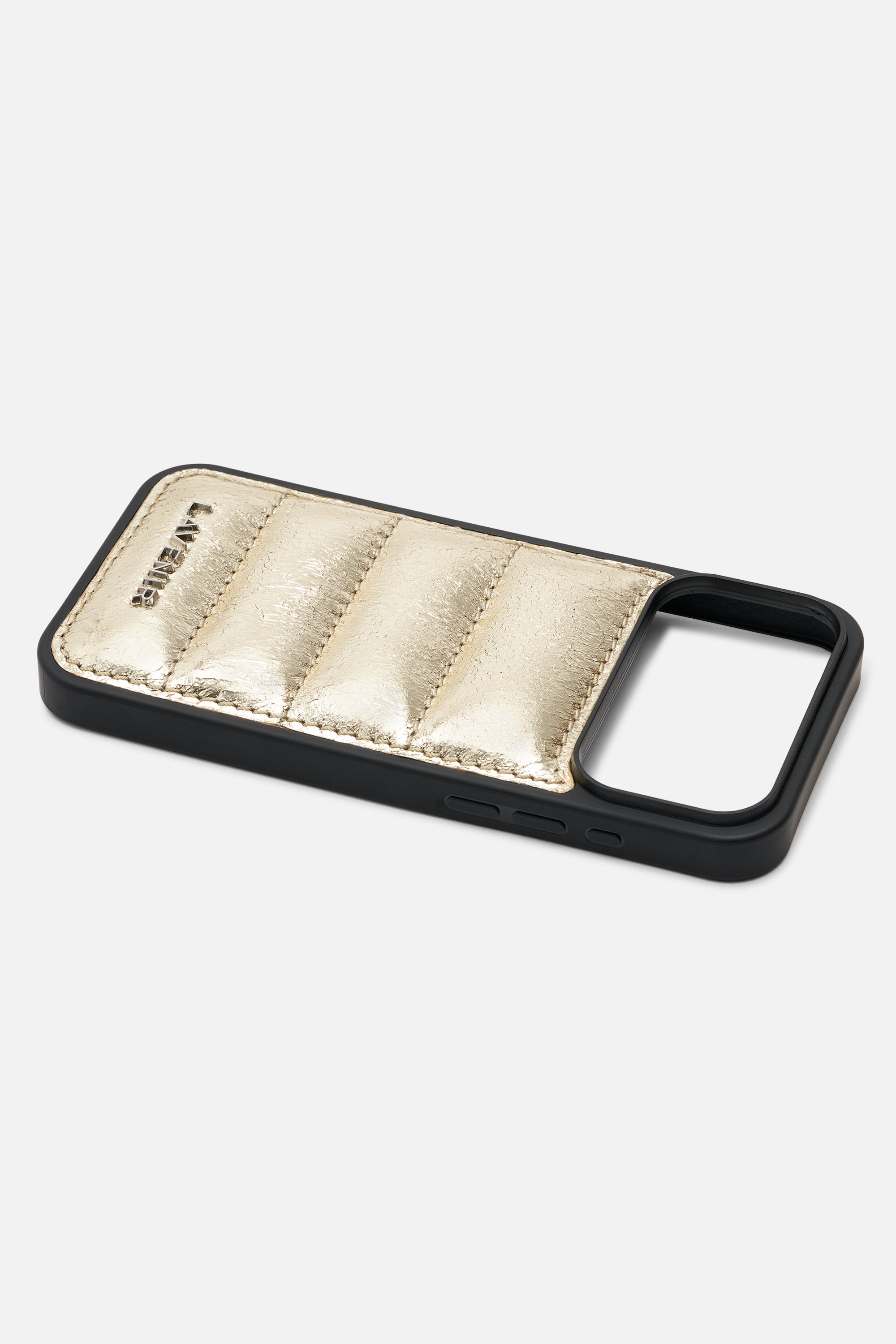 iPhone Puffer Case - Quilted - Gold Metallic