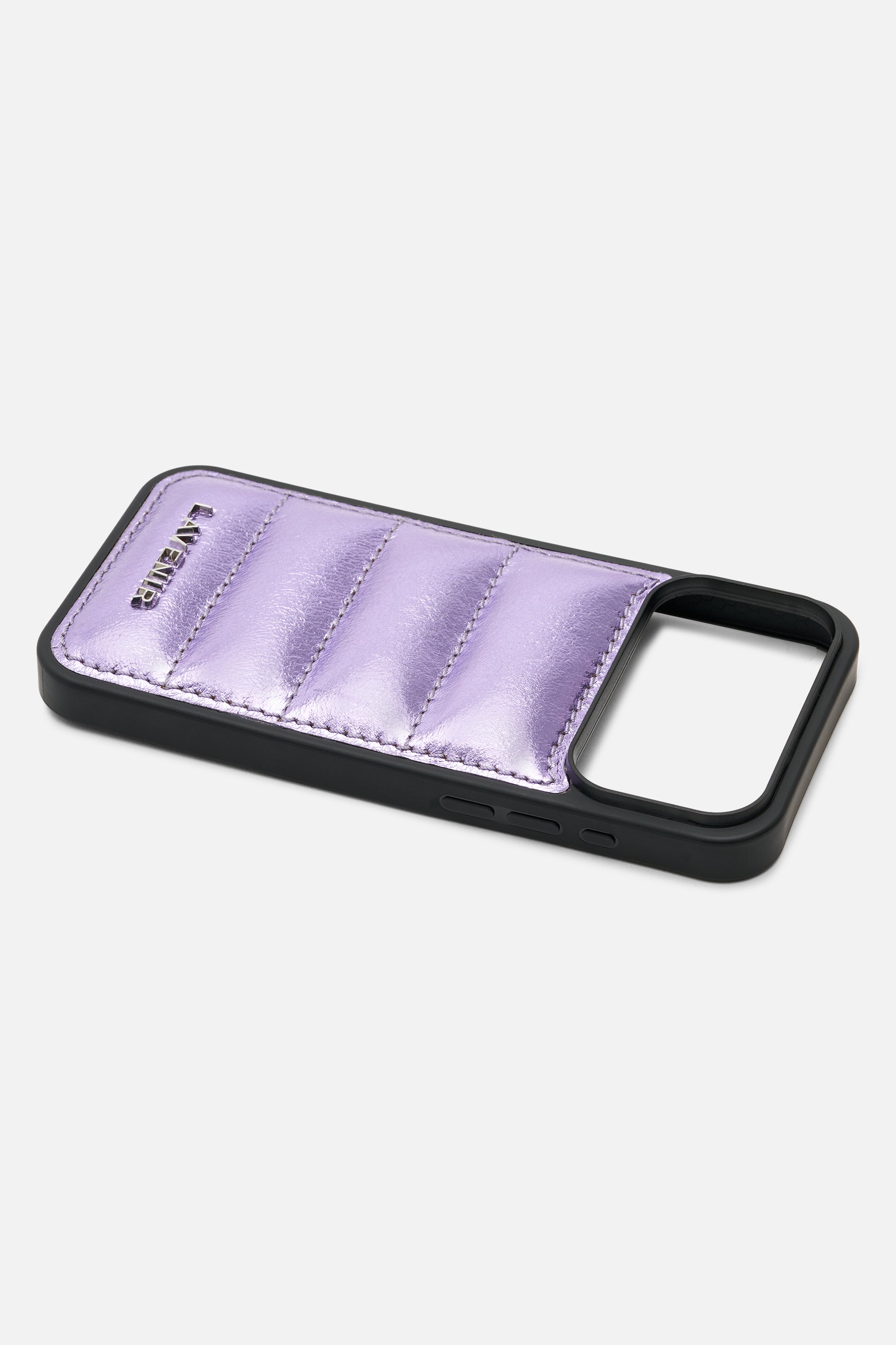 iPhone Puffer Case - Quilted - Iris Purple Metallic