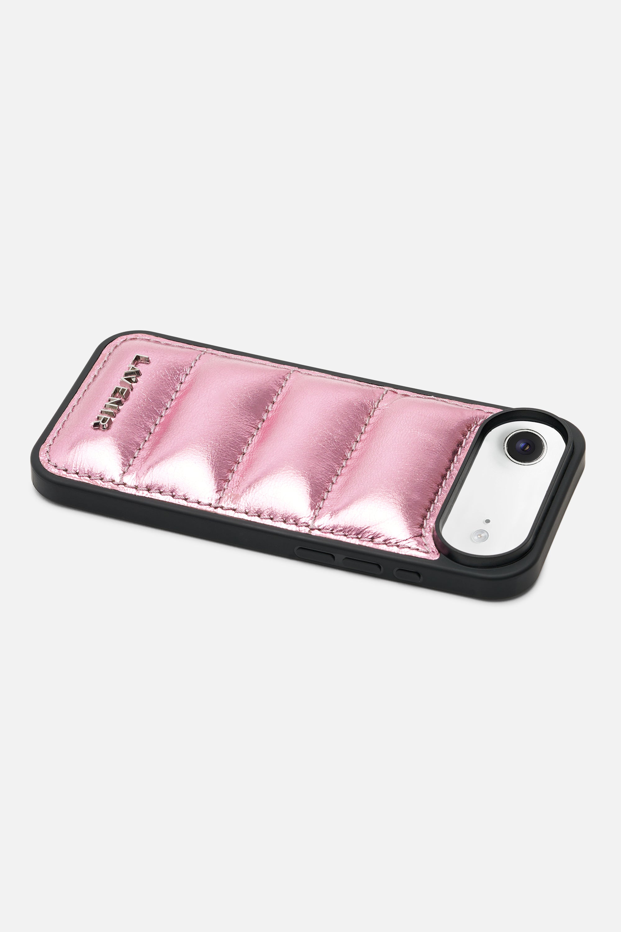 iPhone Puffer Case - Quilted - Rosé Metallic
