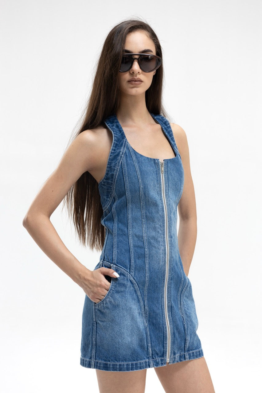 Cypher Mini Denim Dress