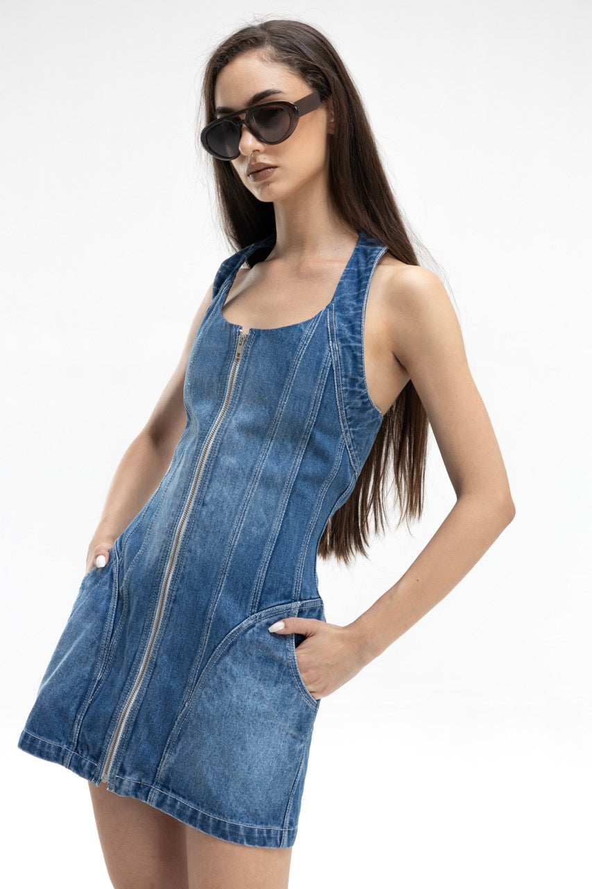 Cypher Mini Denim Dress