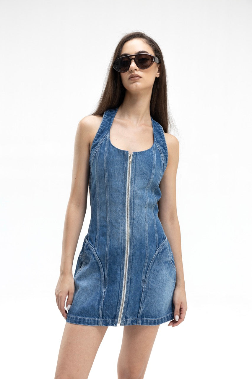 Cypher Mini Denim Dress