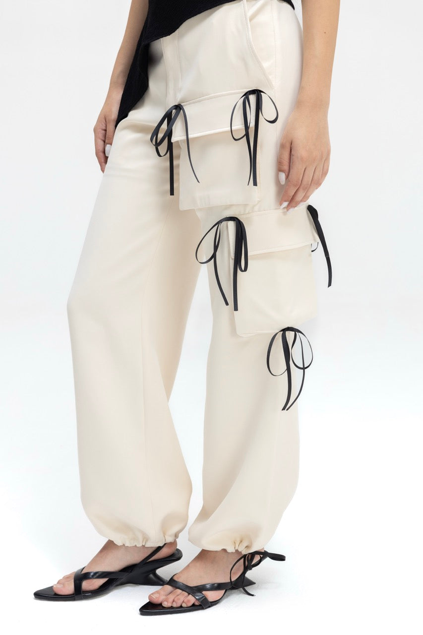 Drawcord Utility Trousers – Soft Ivory