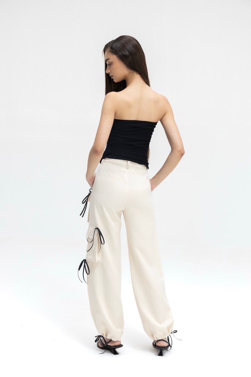 Drawcord Utility Trousers – Soft Ivory