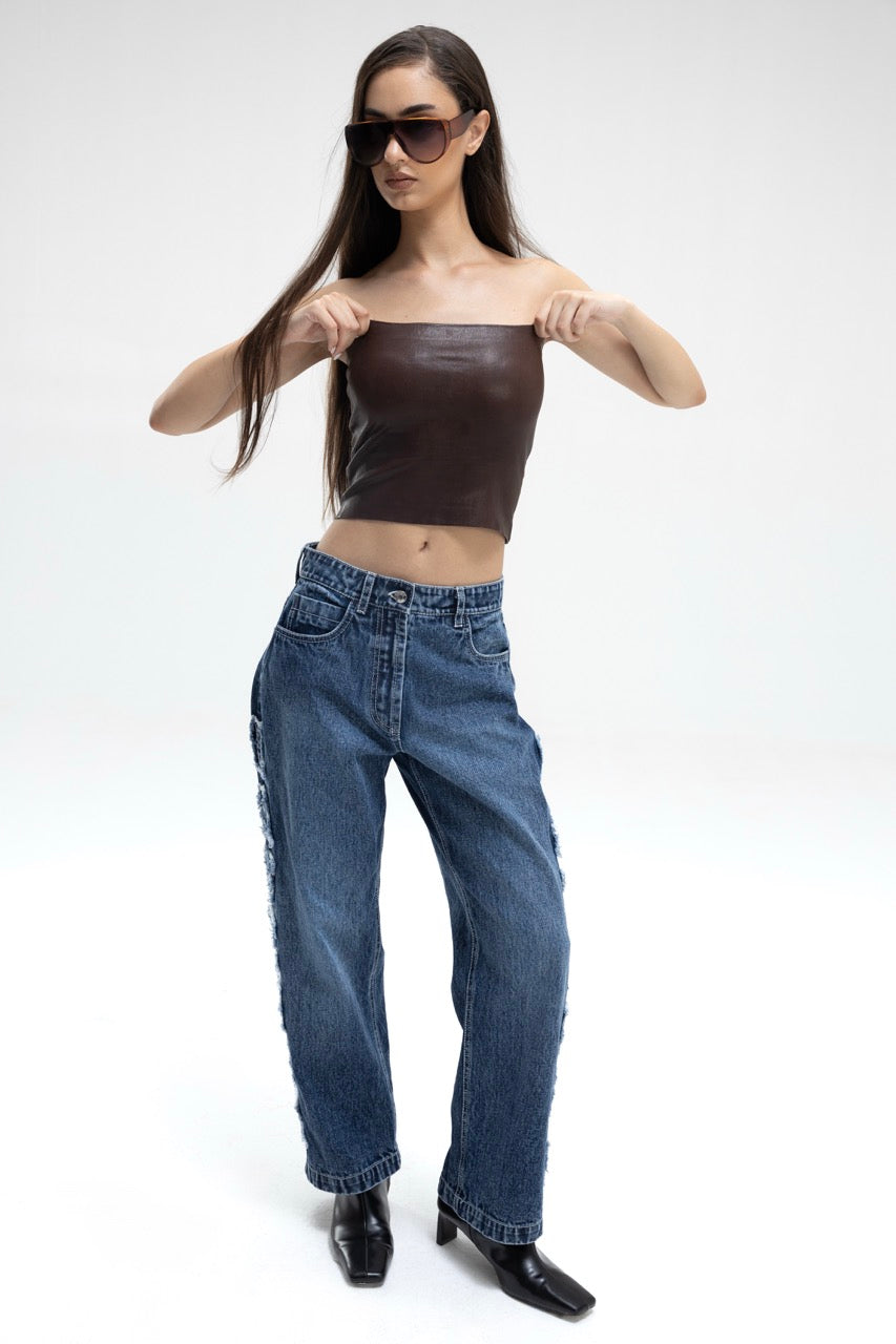 Noir Skin Top - Brown