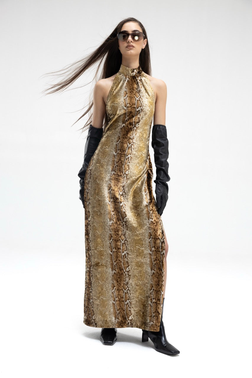 slim fit dress slacks Santorini Snake Dress – URock Couture main image 1